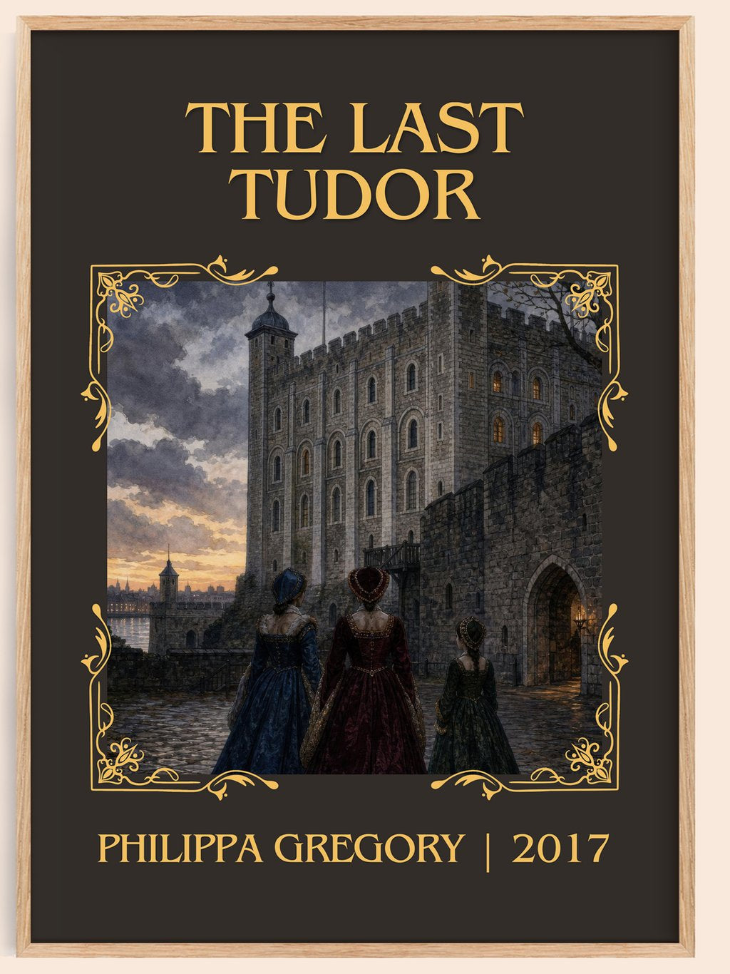 The Last Tudor Classic Book Art Print by Philippa Gregory – book poster