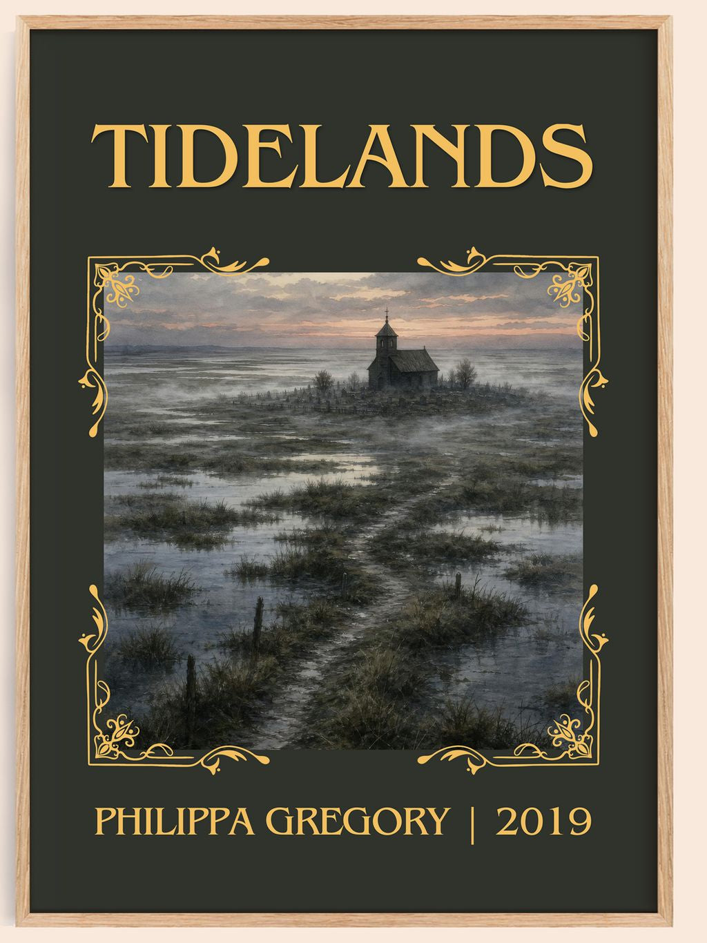 Tidelands Classic Book Art Print by Philippa Gregory – book poster