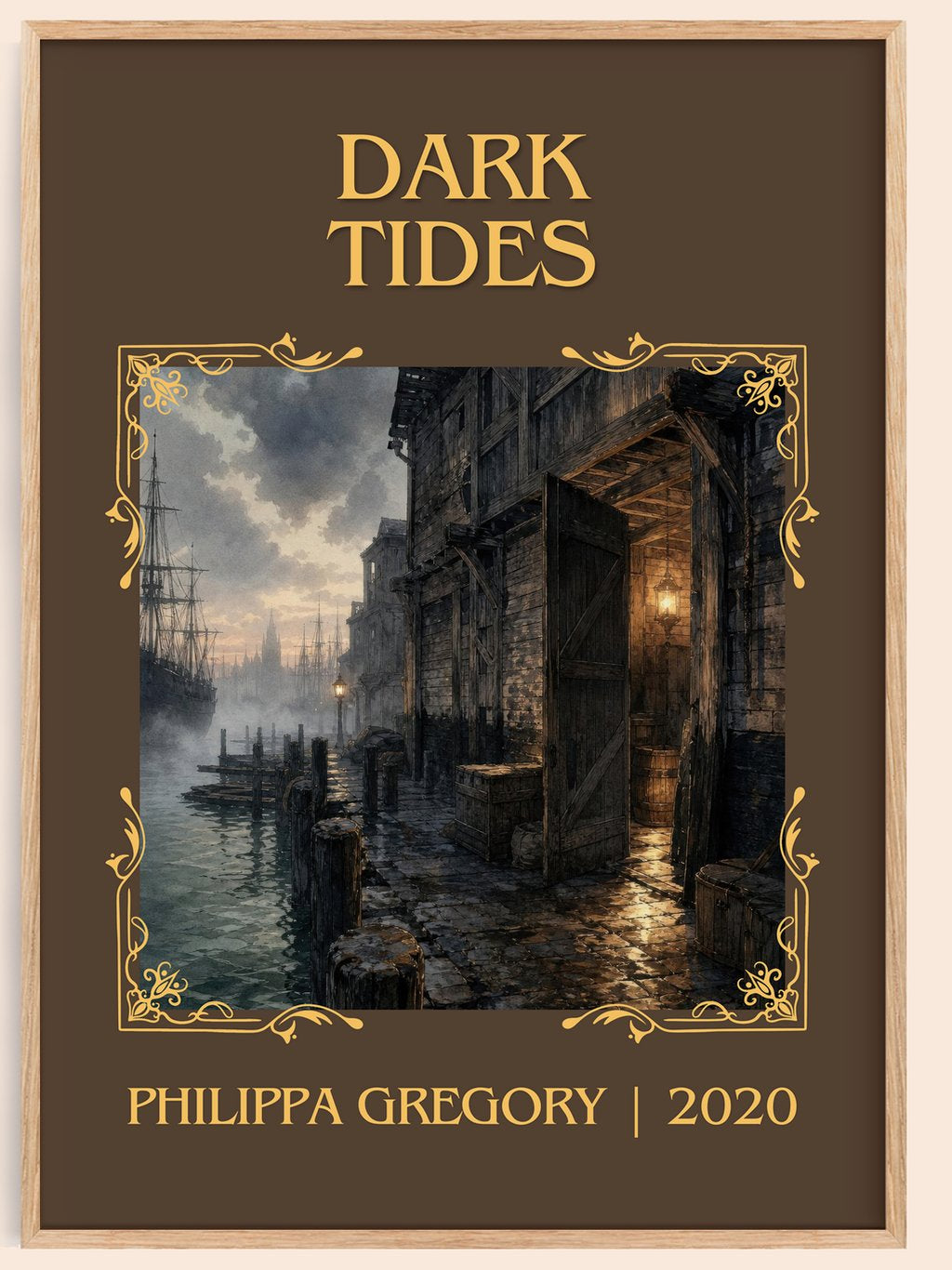 Dark Tides Classic Book Art Print by Philippa Gregory – book poster