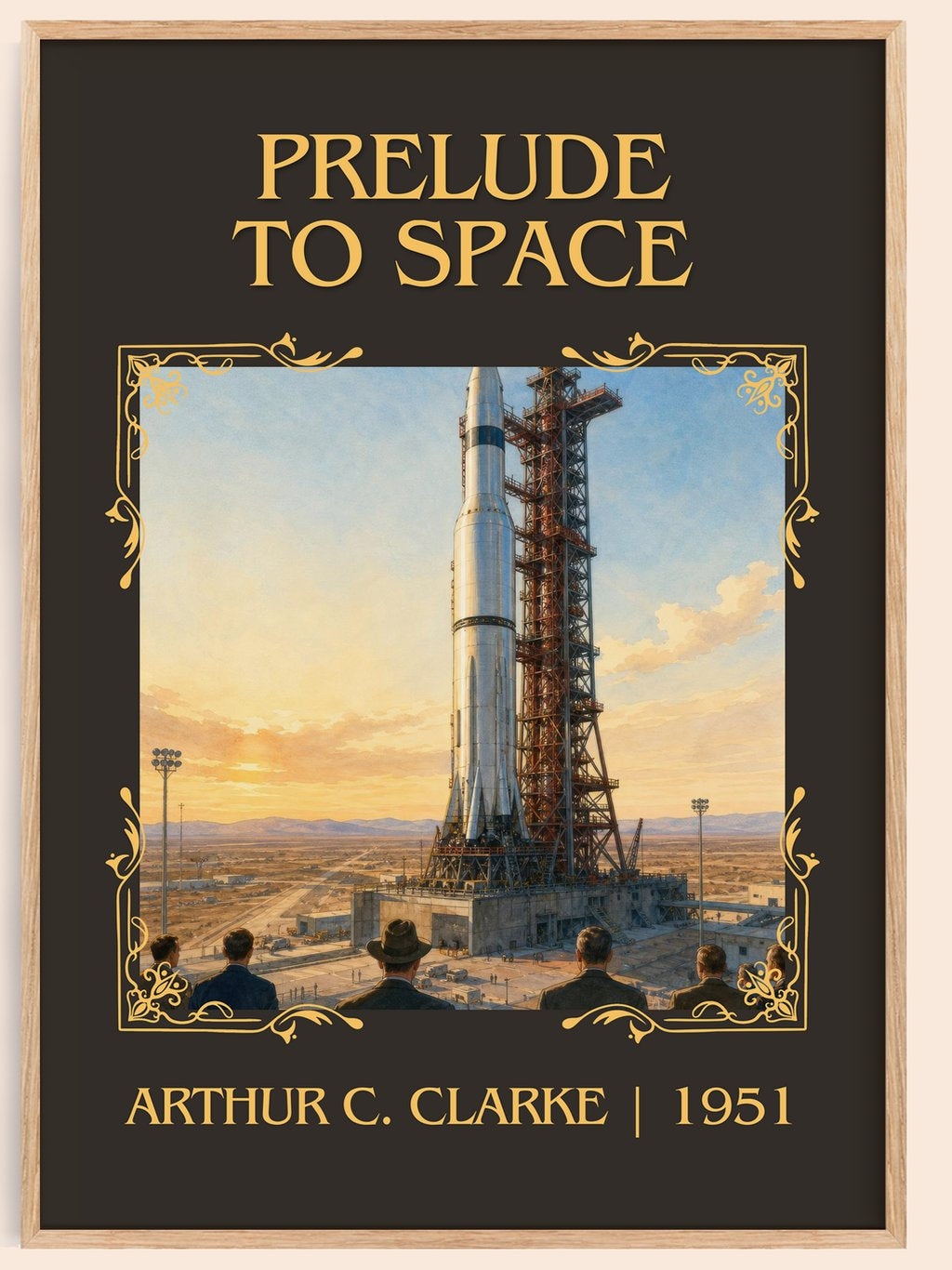 Prelude to Space Classic Book Art Print by Arthur C. Clarke – book poster