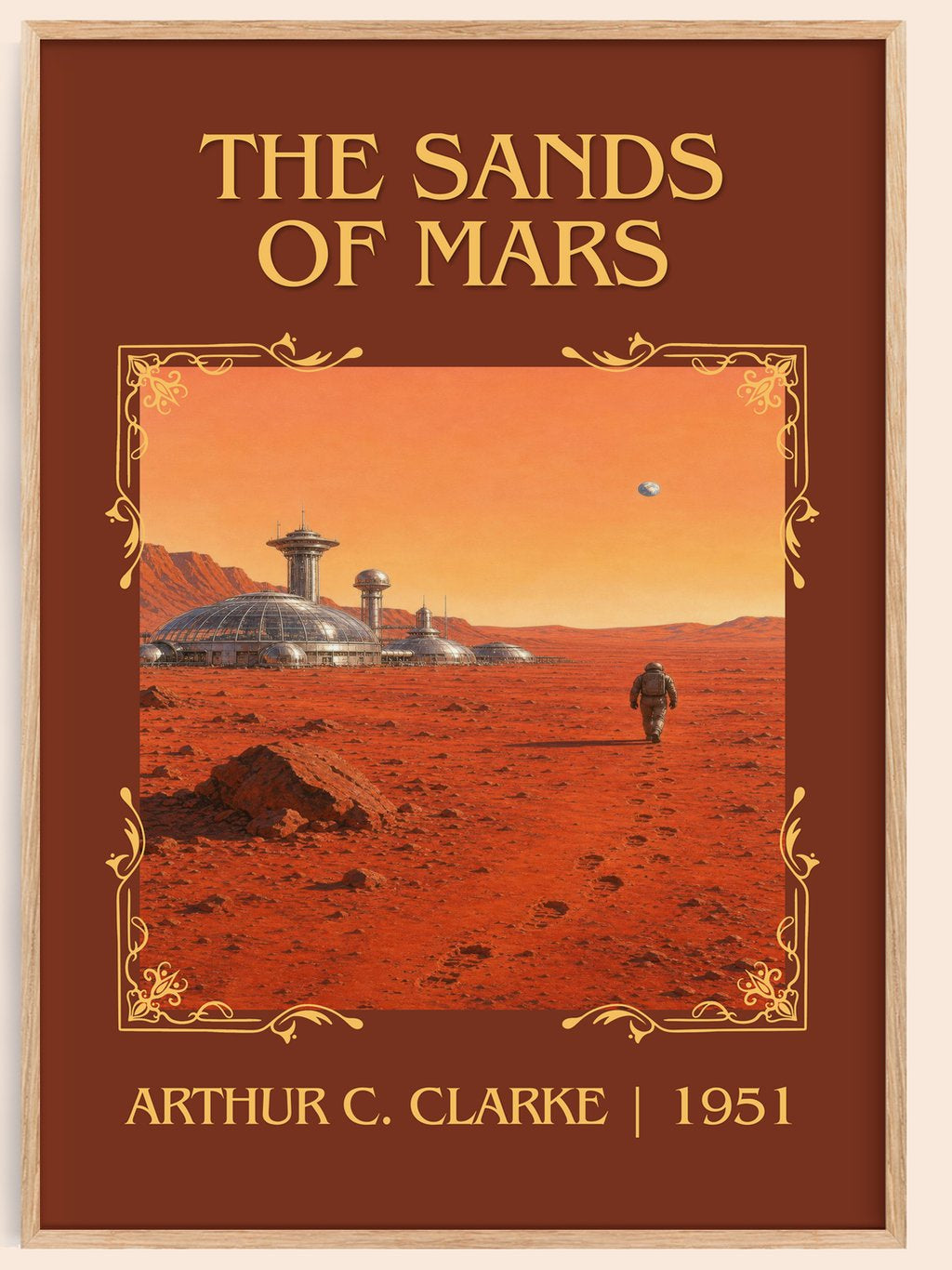 The Sands of Mars Classic Book Art Print by Arthur C. Clarke – book poster
