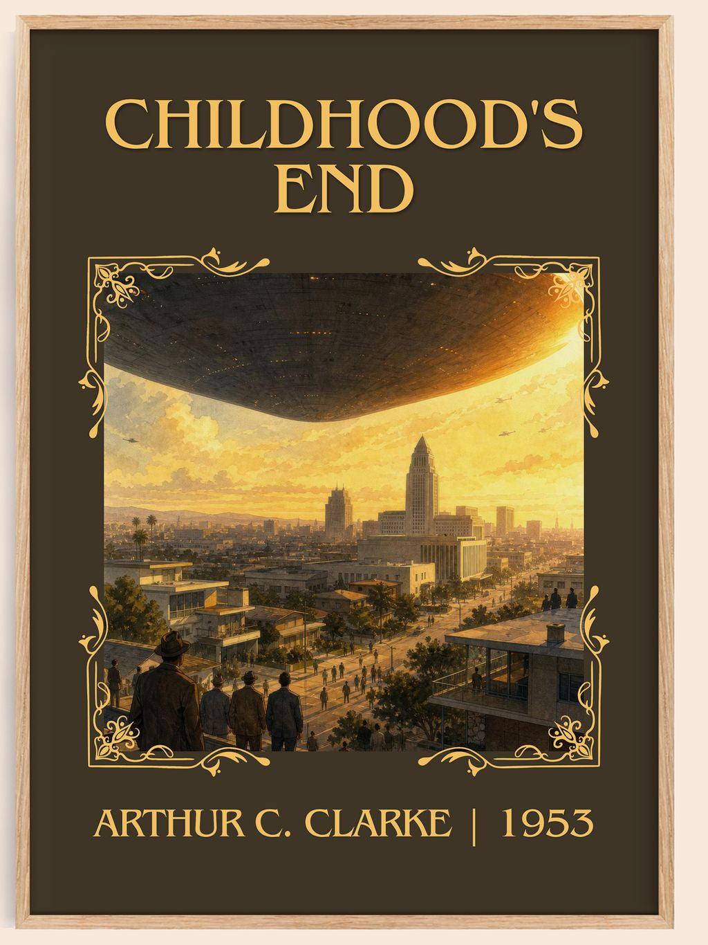Childhood's End Classic Book Art Print by Arthur C. Clarke – book poster