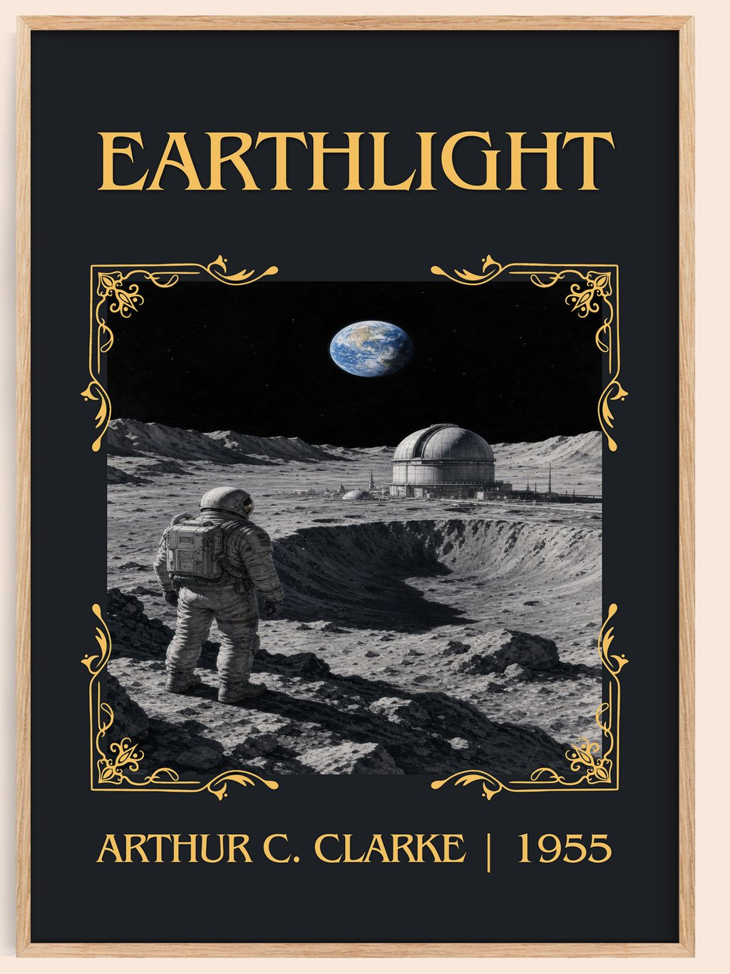 Earthlight Classic Book Art Print by Arthur C. Clarke – book poster