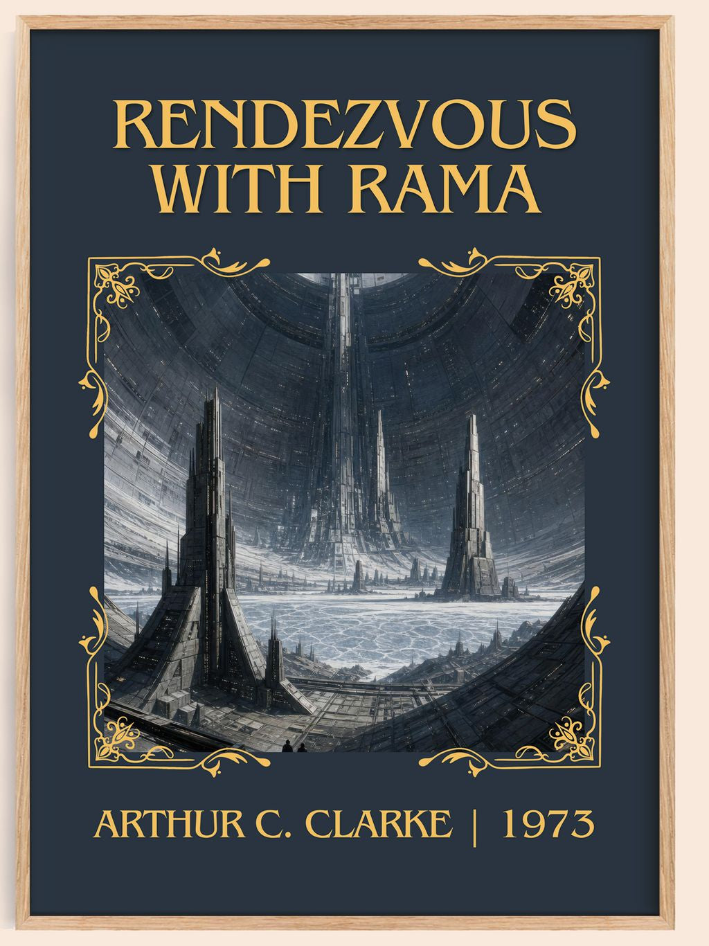 Rendezvous with Rama Classic Book Art Print by Arthur C. Clarke – book poster