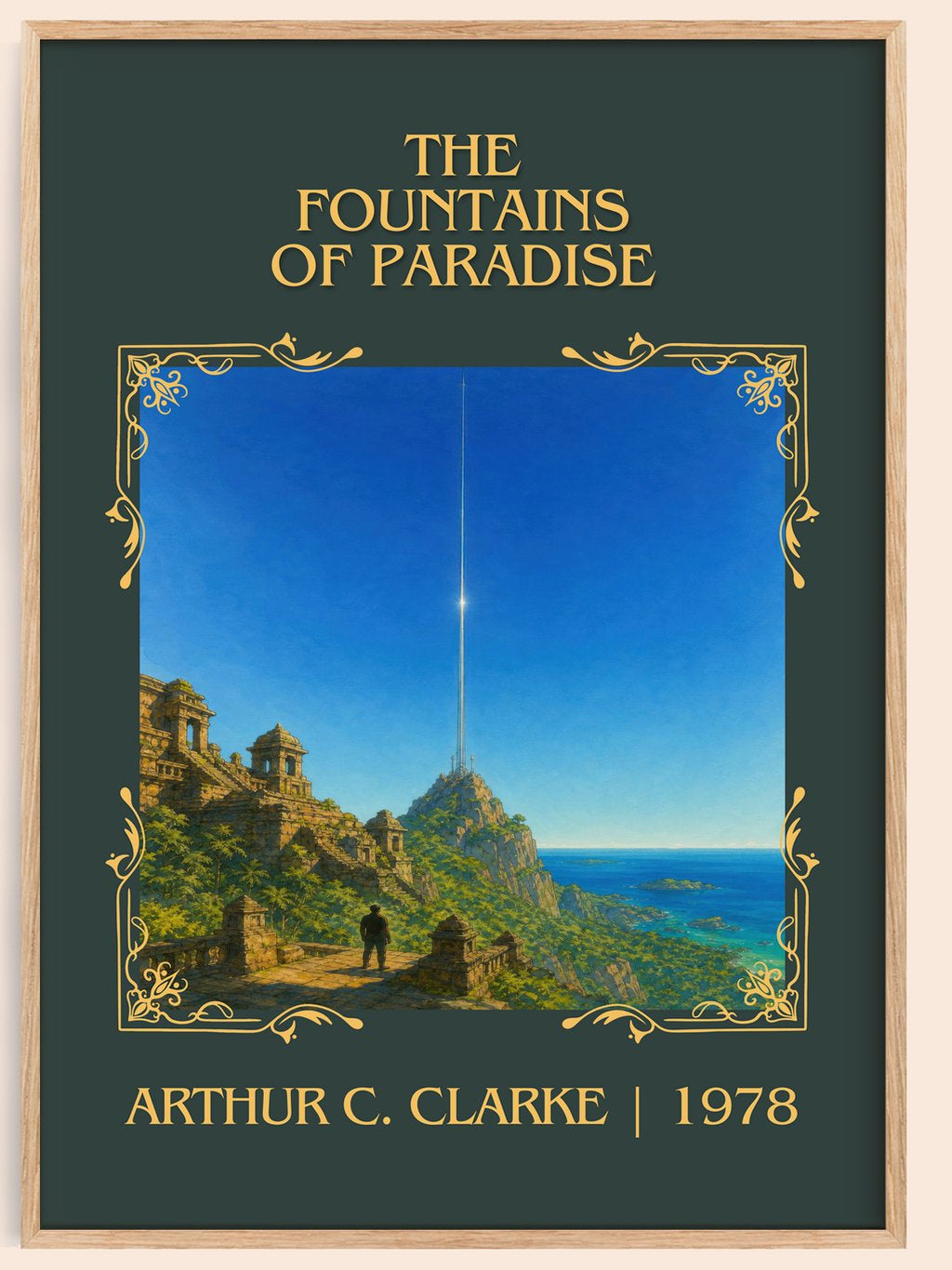 The Fountains of Paradise Classic Book Art Print by Arthur C. Clarke – book poster