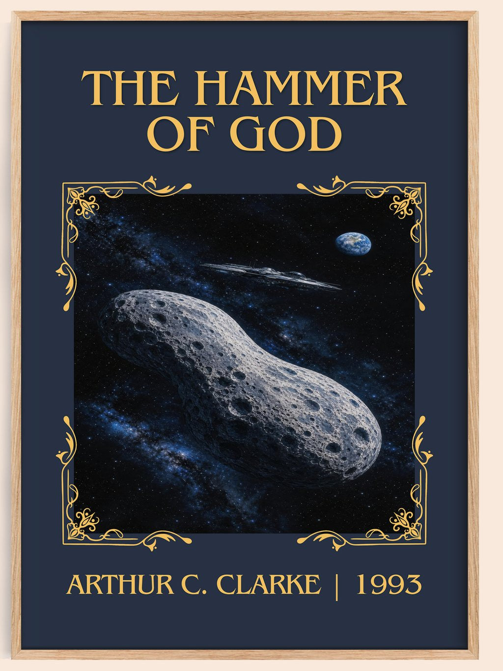 The Hammer of God Classic Book Art Print by Arthur C. Clarke – book poster