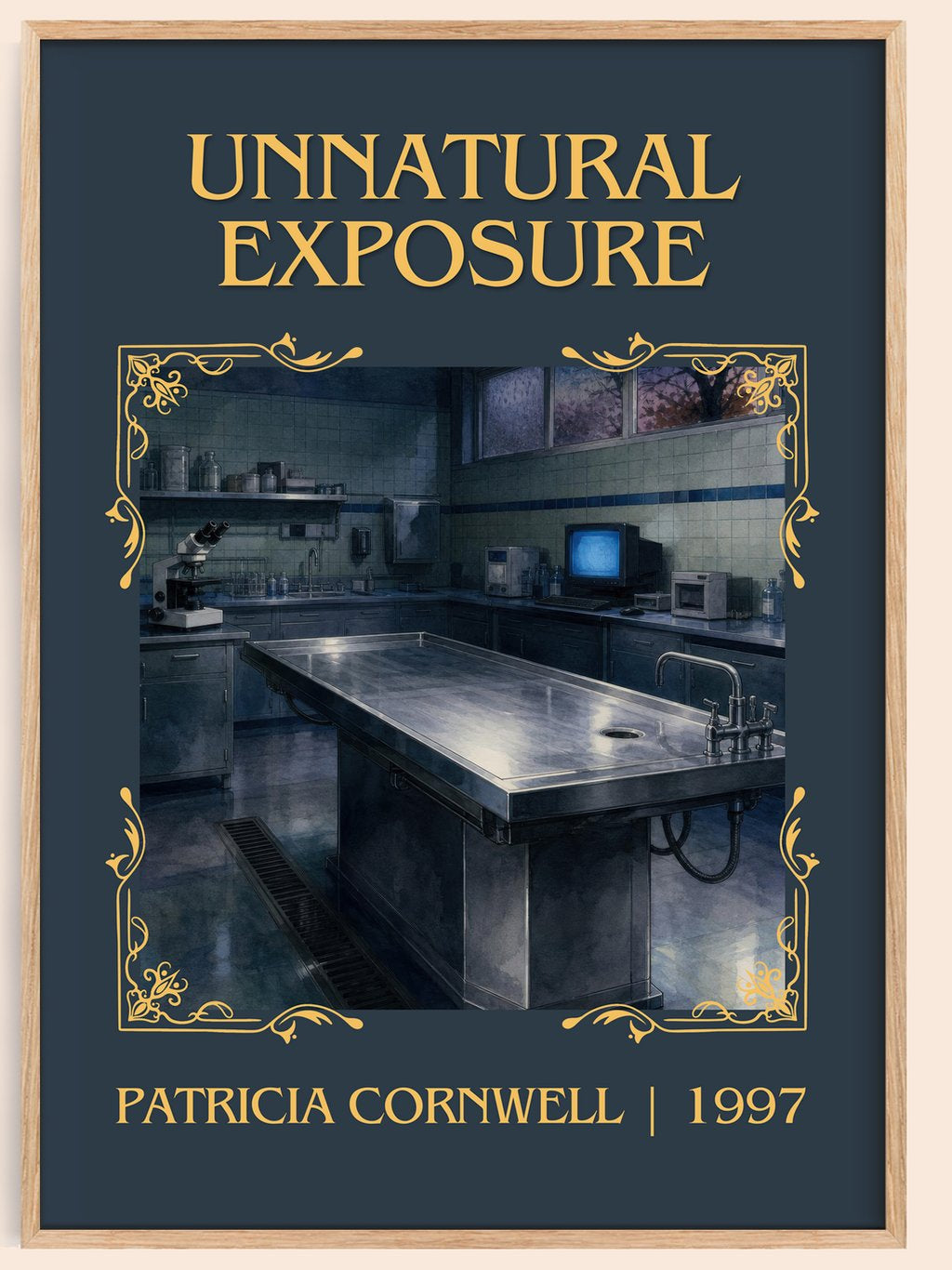 Unnatural Exposure Classic Book Art Print by Patricia Cornwell – book poster