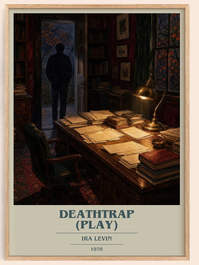 Deathtrap (Play) Book Cover Poster by Ira Levin