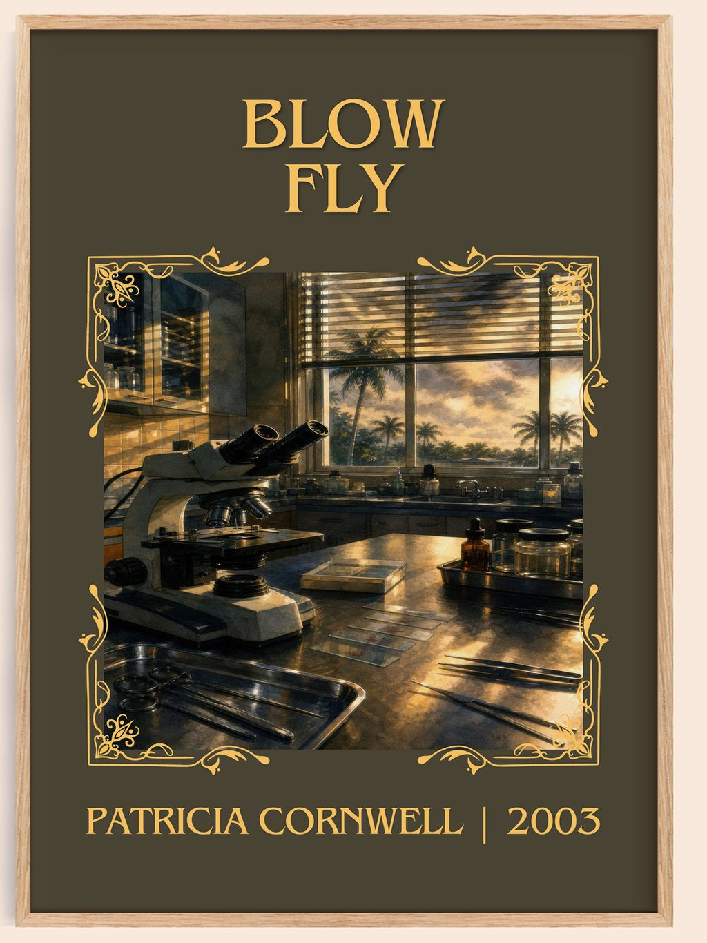 Blow Fly Classic Book Art Print by Patricia Cornwell – book poster