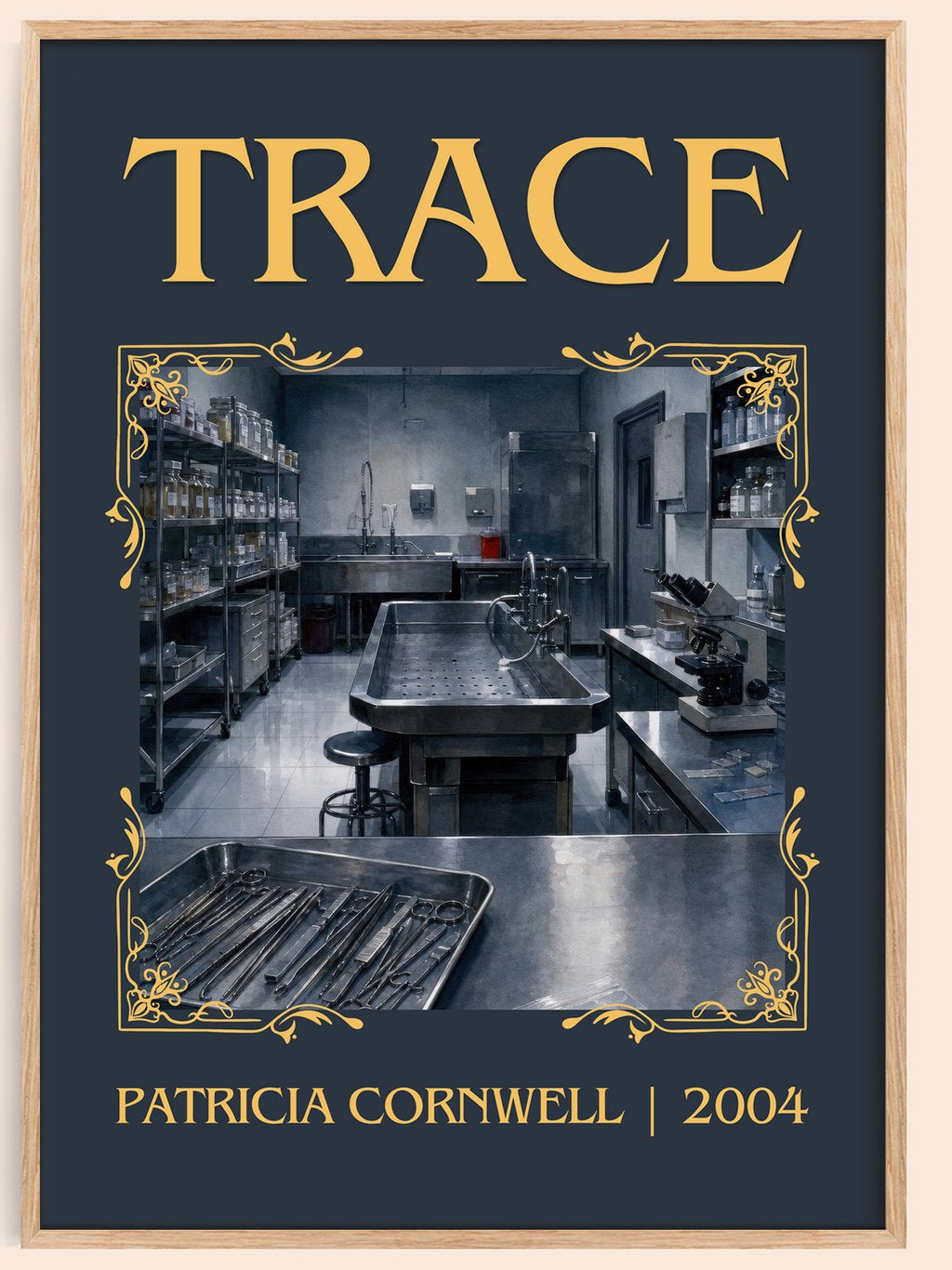 Trace Classic Book Art Print by Patricia Cornwell – book poster