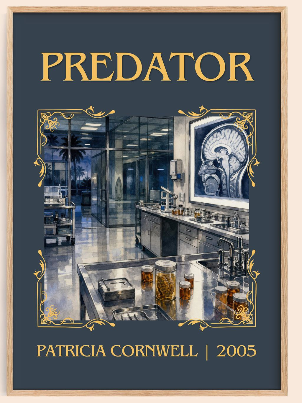 Predator Classic Book Art Print by Patricia Cornwell – book poster