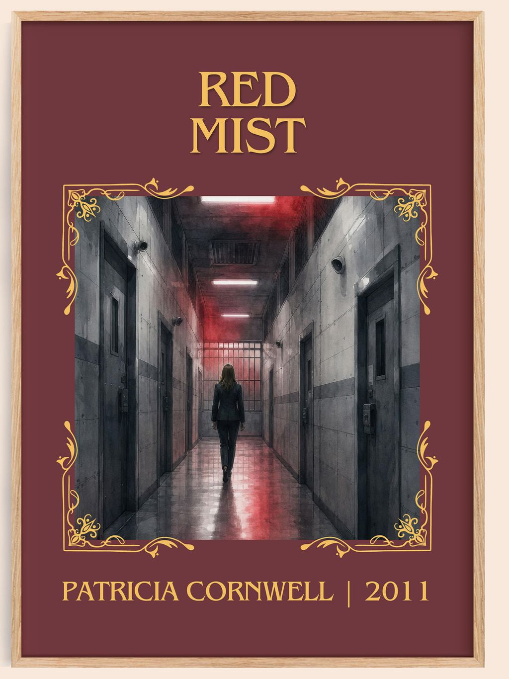 Red Mist Classic Book Art Print by Patricia Cornwell – book poster