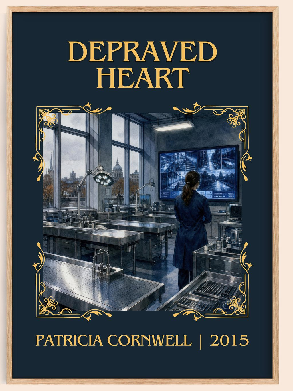 Depraved Heart Classic Book Art Print by Patricia Cornwell – book poster
