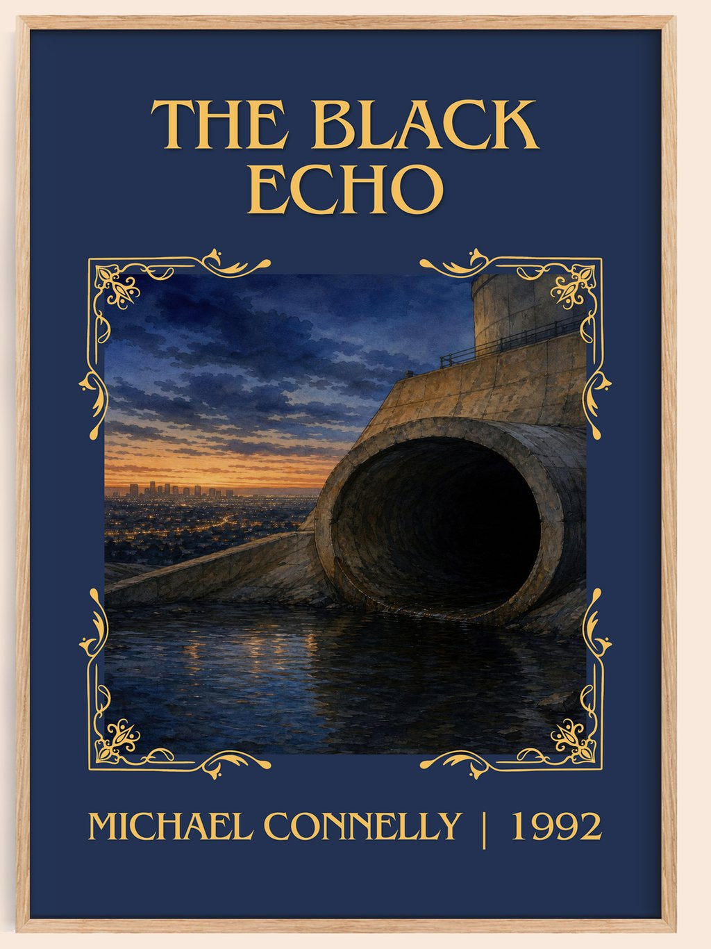 The Black Echo Classic Book Art Print by Michael Connelly – book poster