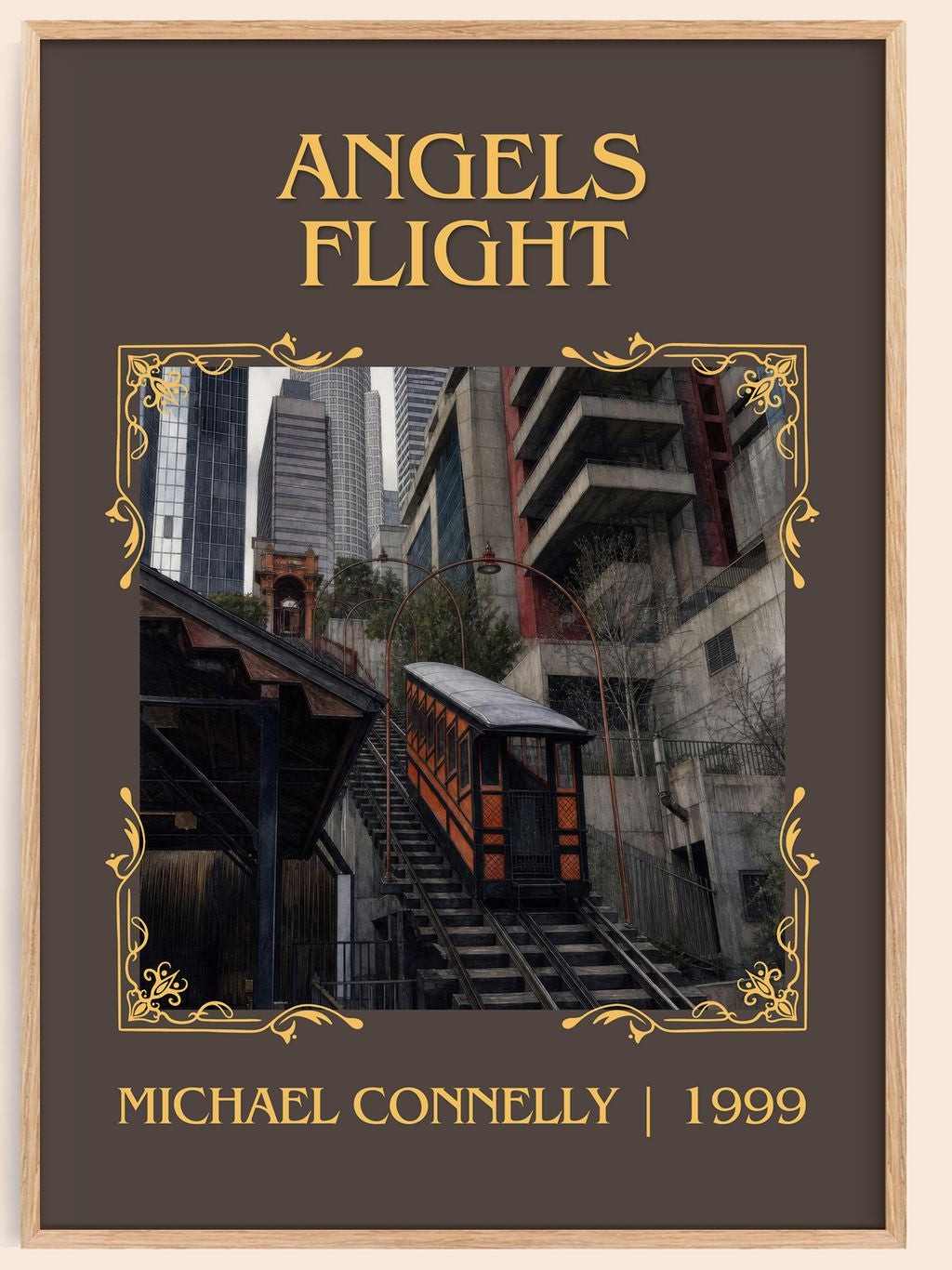 Angels Flight Classic Book Art Print by Michael Connelly – book poster