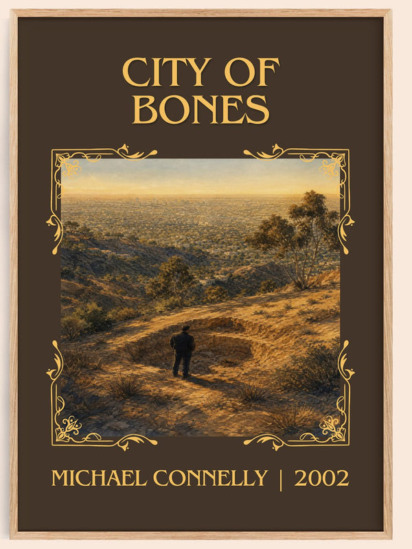 City of Bones Classic Book Art Print by Michael Connelly – book poster