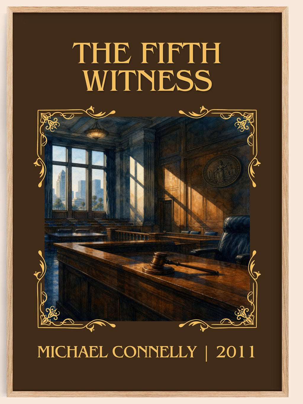The Fifth Witness Classic Book Art Print by Michael Connelly – book poster