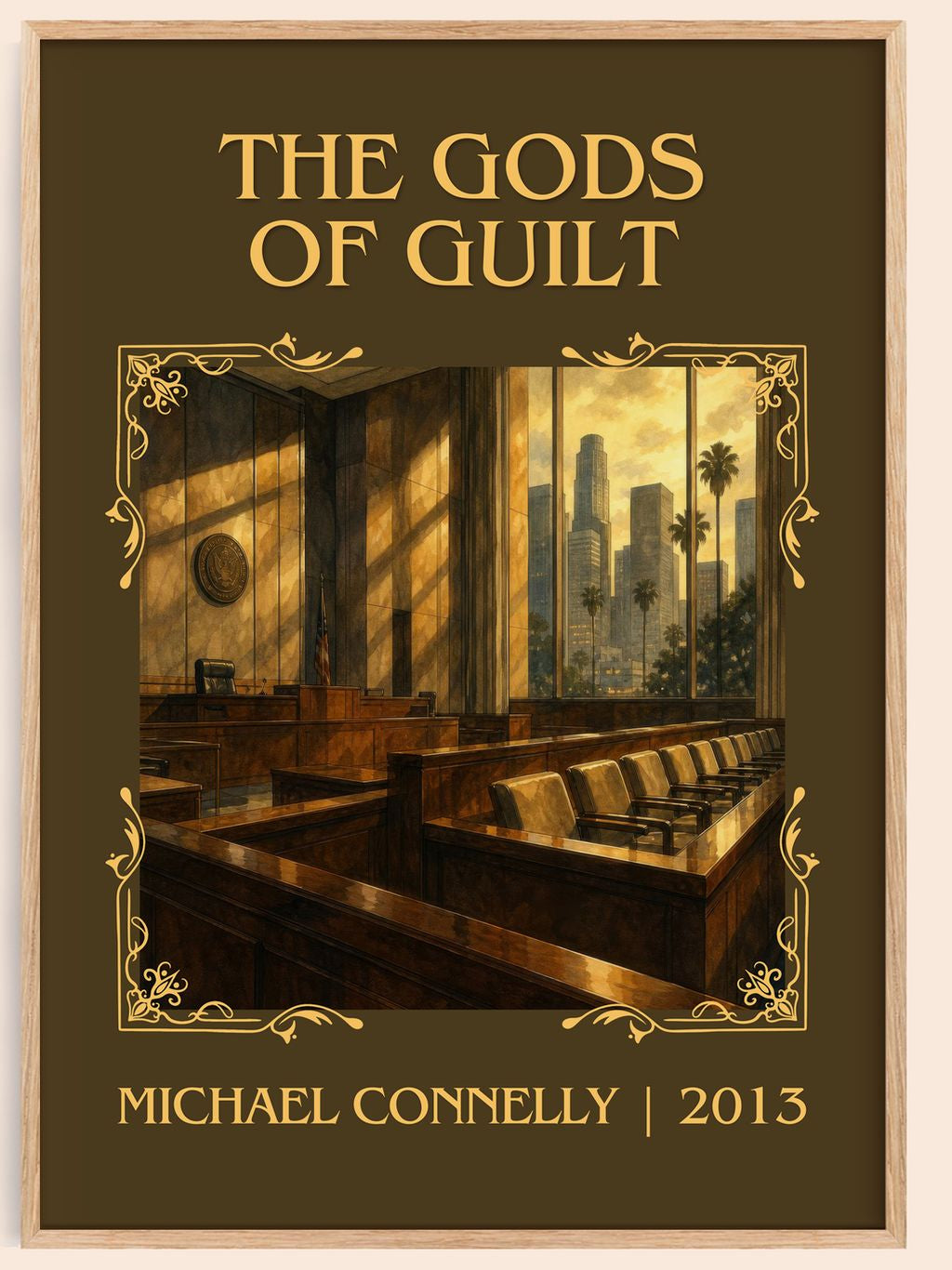 The Gods of Guilt Classic Book Art Print by Michael Connelly – book poster