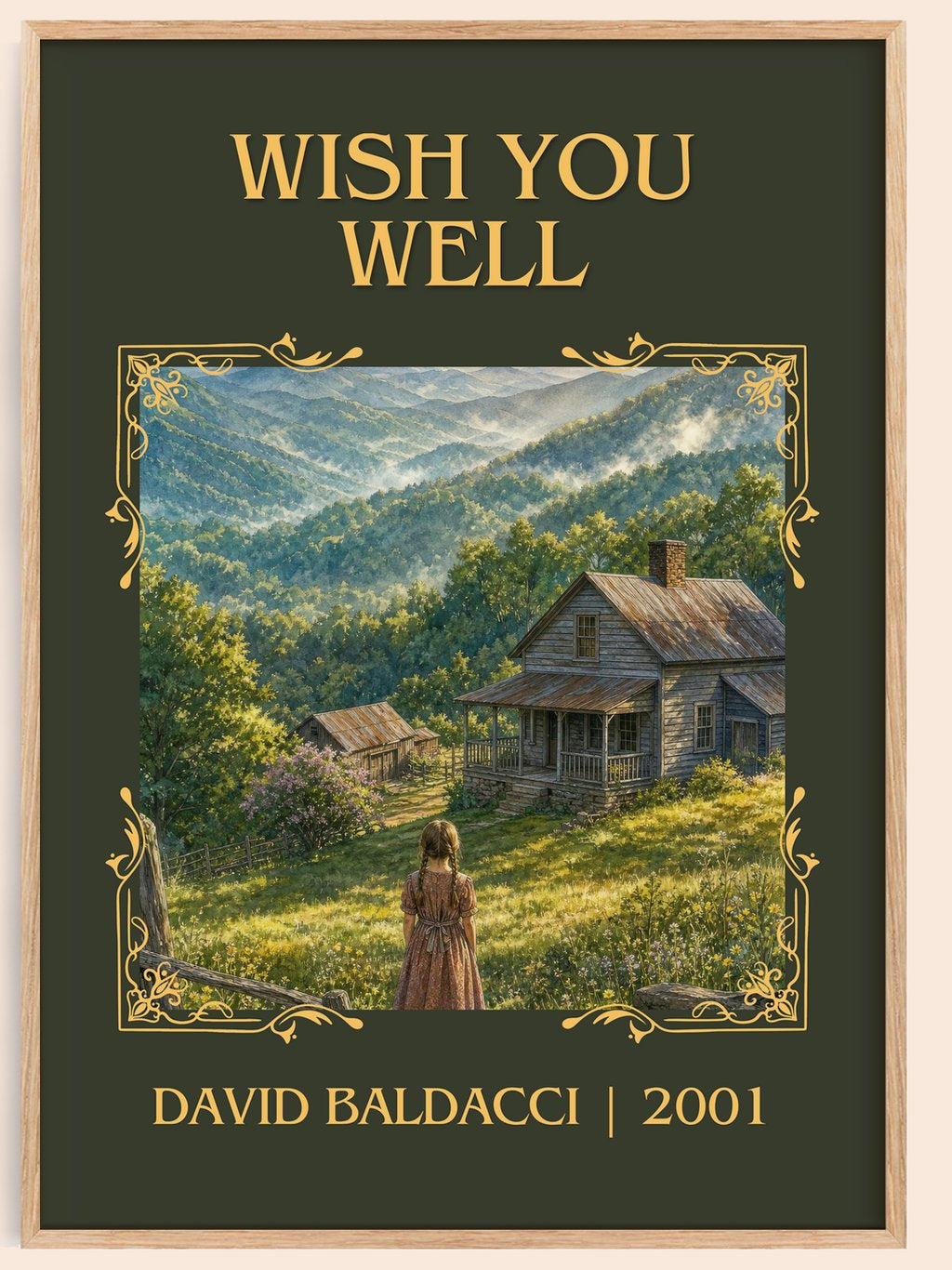 Wish You Well Classic Book Art Print by David Baldacci – book poster