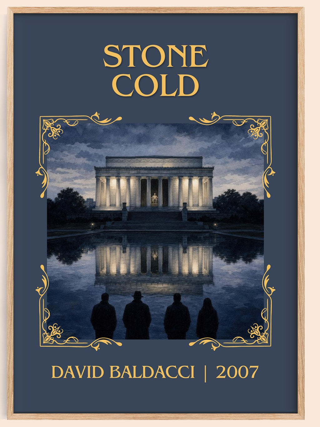 Stone Cold Classic Book Art Print by David Baldacci – book poster