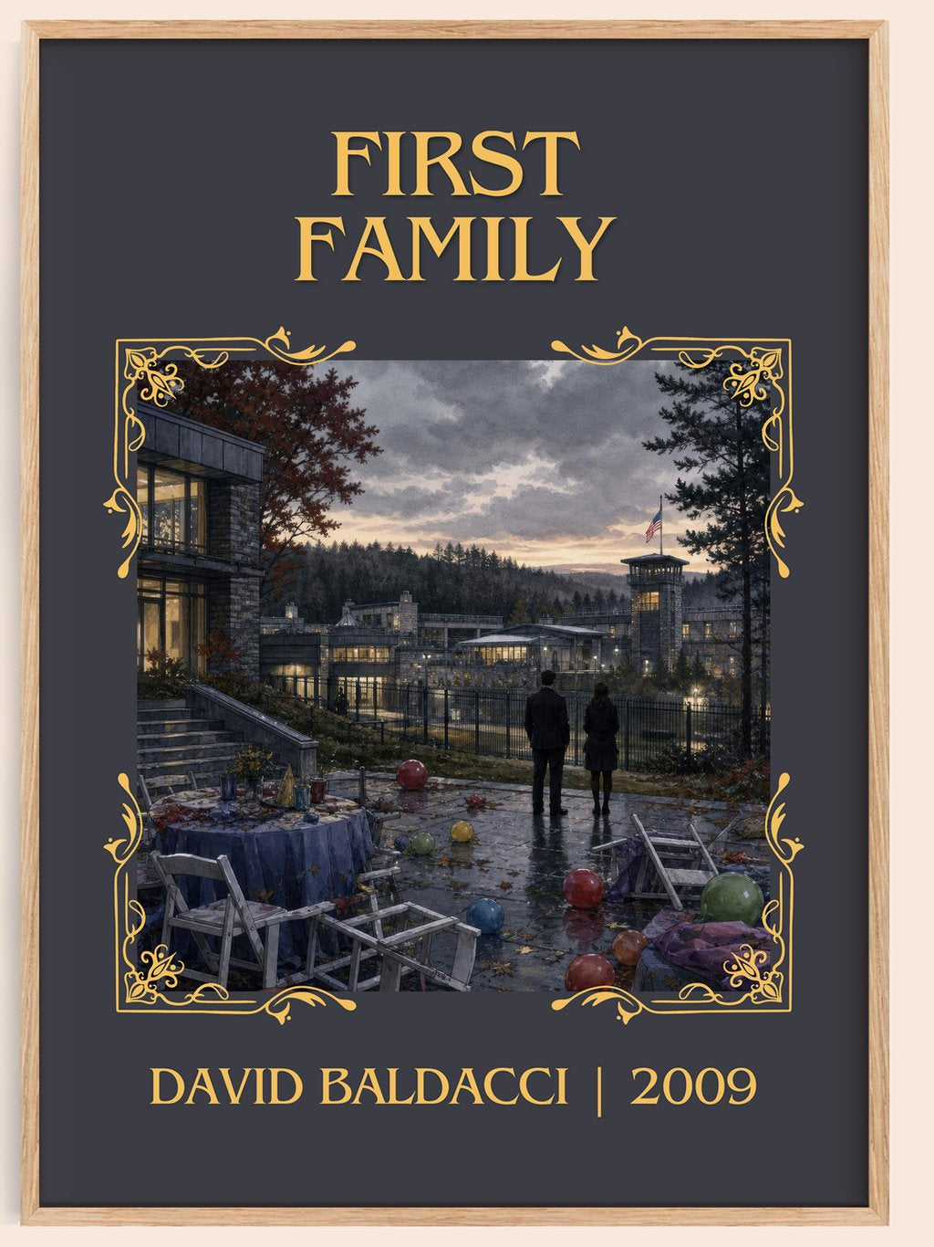 First Family Classic Book Art Print by David Baldacci – book poster