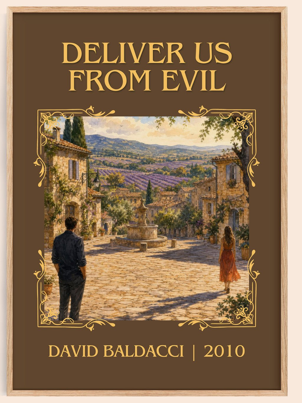Deliver Us from Evil Classic Book Art Print by David Baldacci – book poster