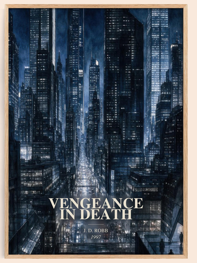 Vengeance In Death Book Watercolour Illustration by J. D. Robb