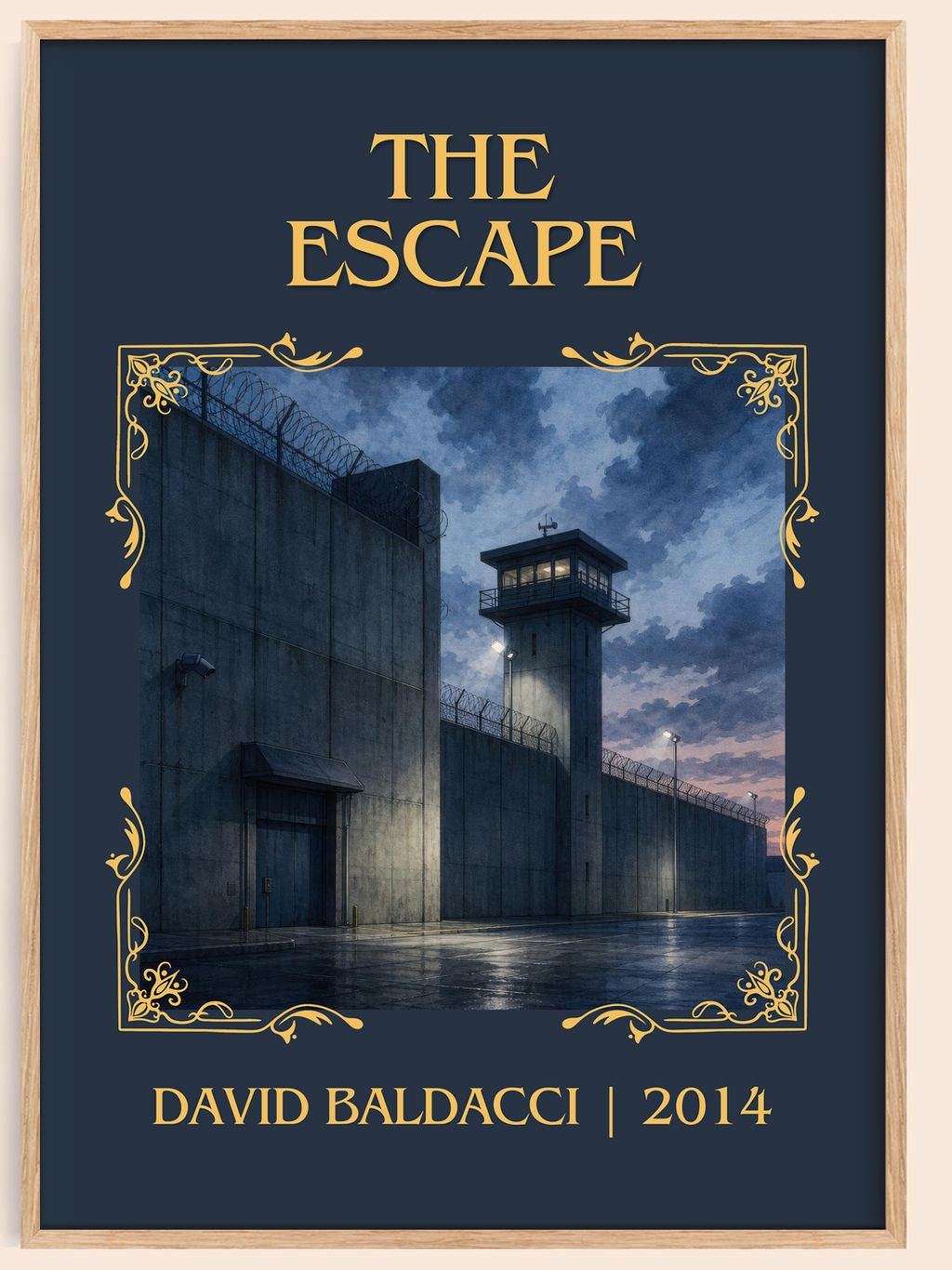 The Escape Classic Book Art Print by David Baldacci – book poster