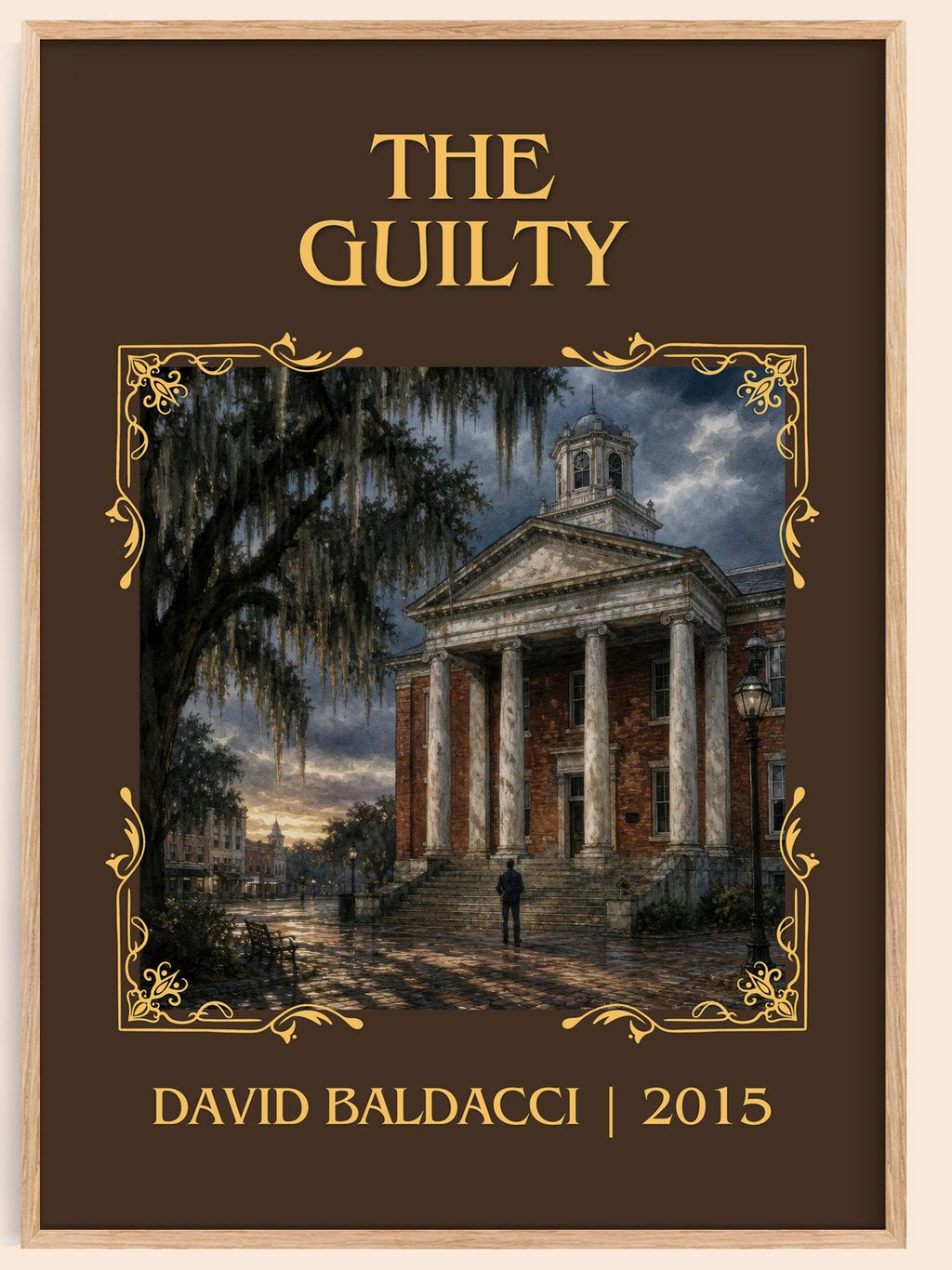The Guilty Classic Book Art Print by David Baldacci – book poster