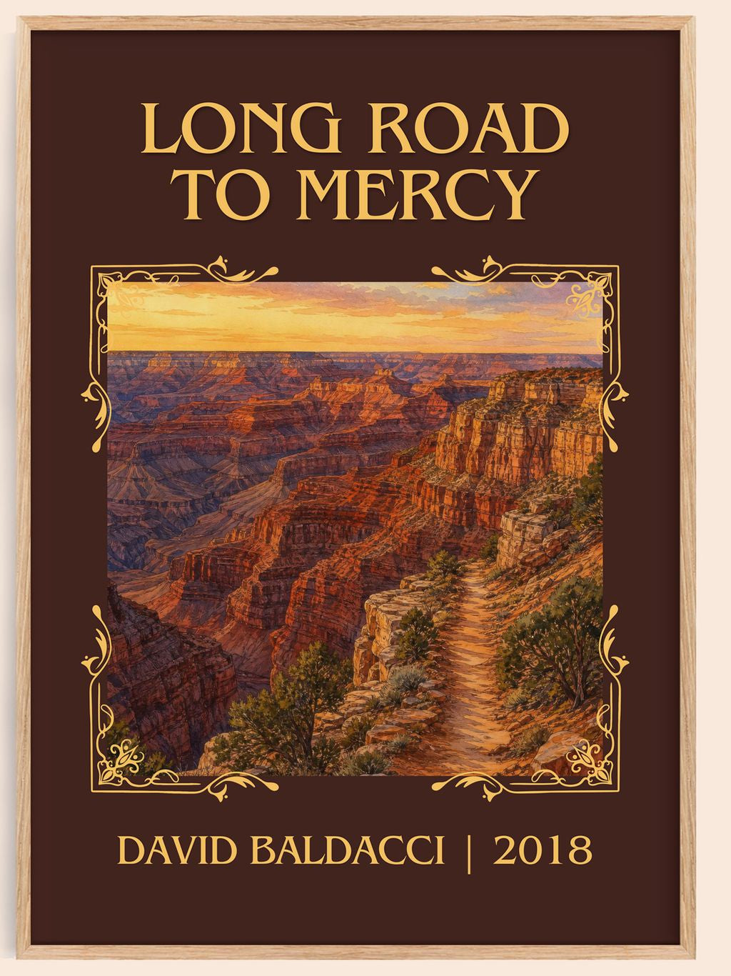 Long Road to Mercy Classic Book Art Print by David Baldacci – book poster