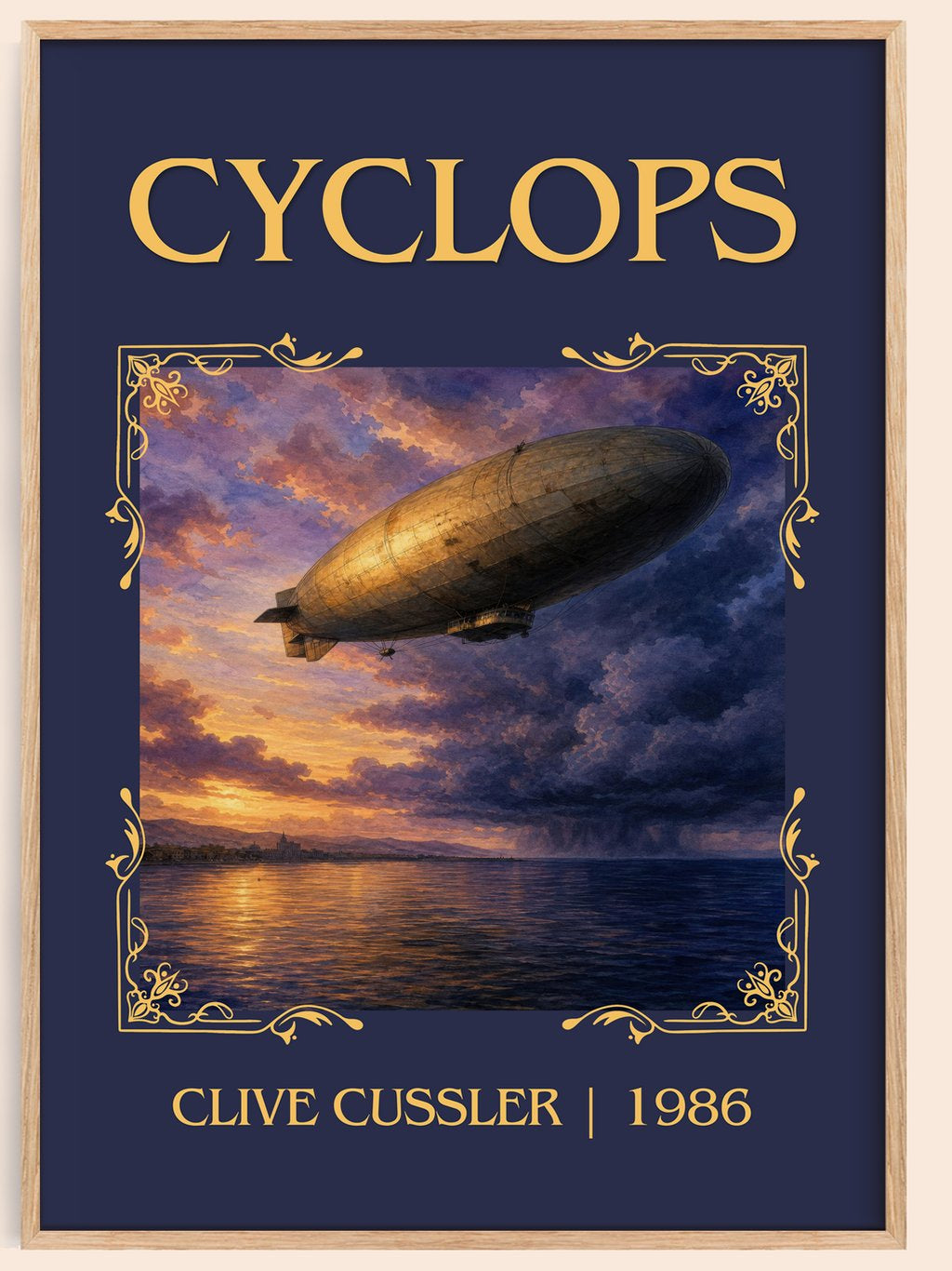 Cyclops Classic Book Art Print by Clive Cussler – book poster