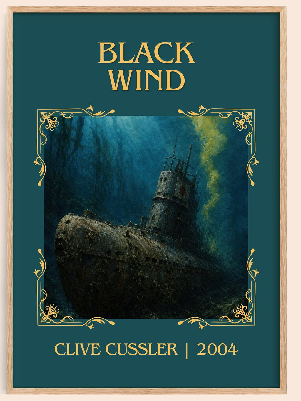 Black Wind Classic Book Art Print by Clive Cussler – book poster