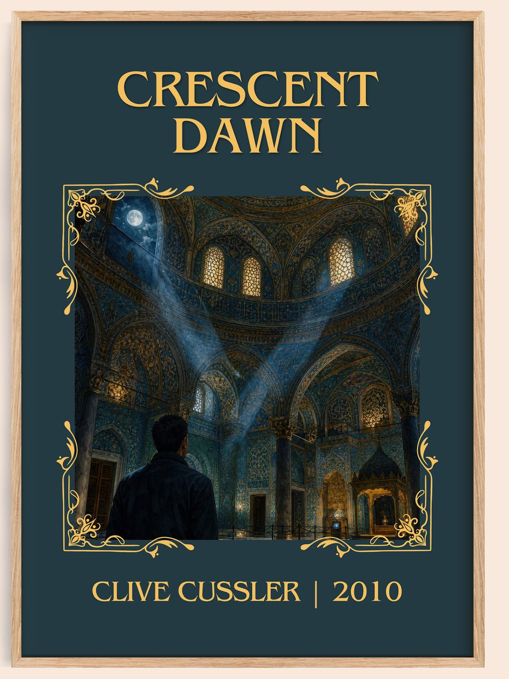 Crescent Dawn Classic Book Art Print by Clive Cussler – book poster