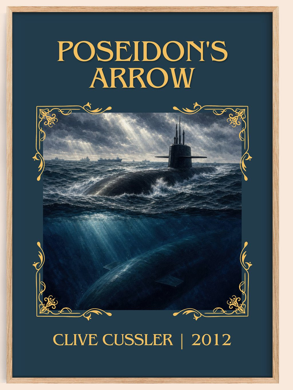 Poseidon's Arrow Classic Book Art Print by Clive Cussler – book poster