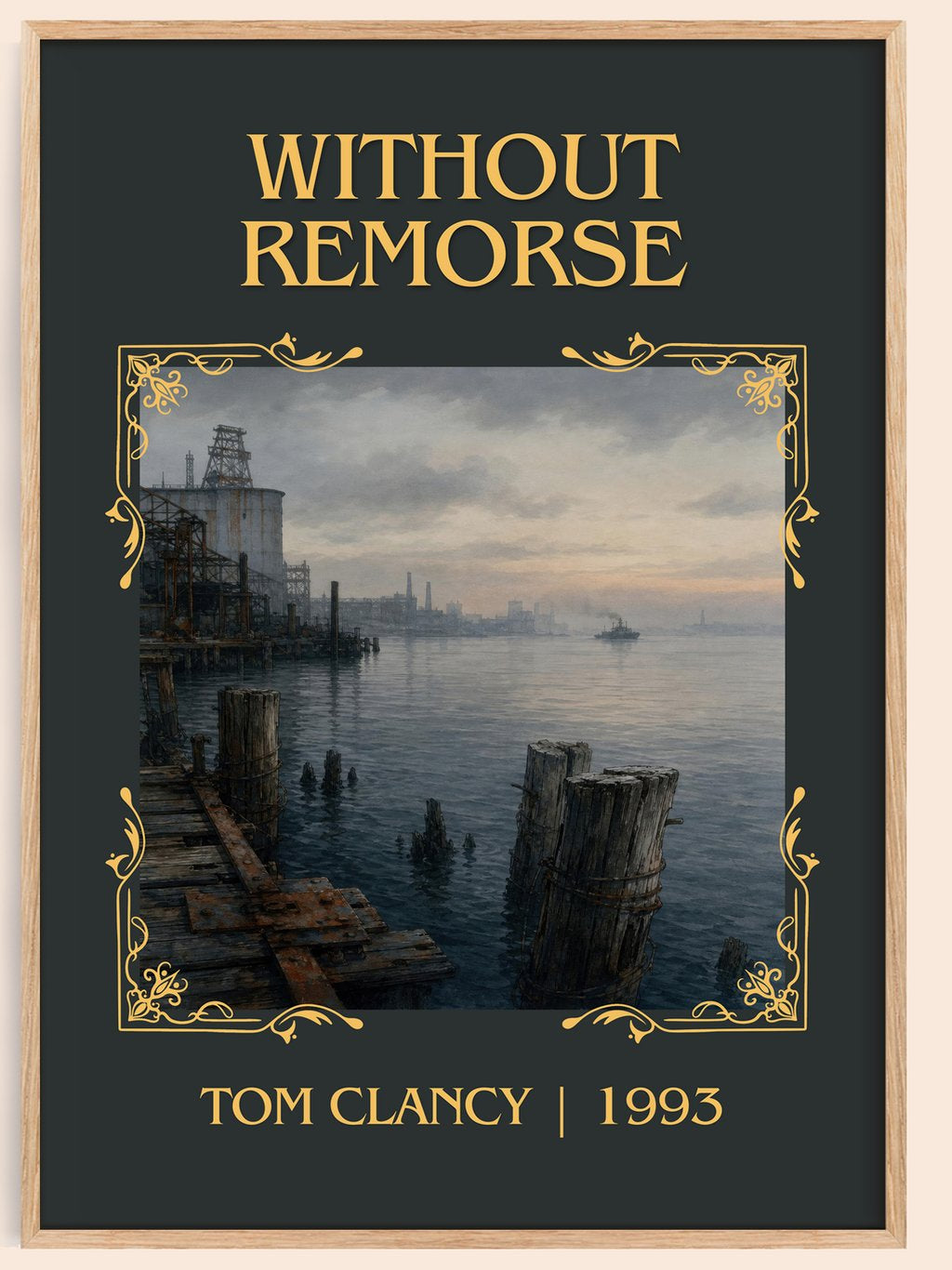 Without Remorse Classic Book Art Print by Tom Clancy – book poster