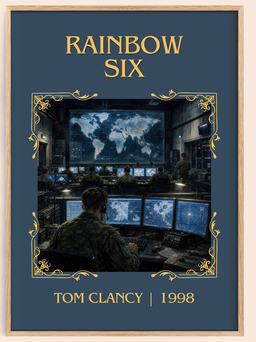Rainbow Six Classic Book Art Print by Tom Clancy – book poster