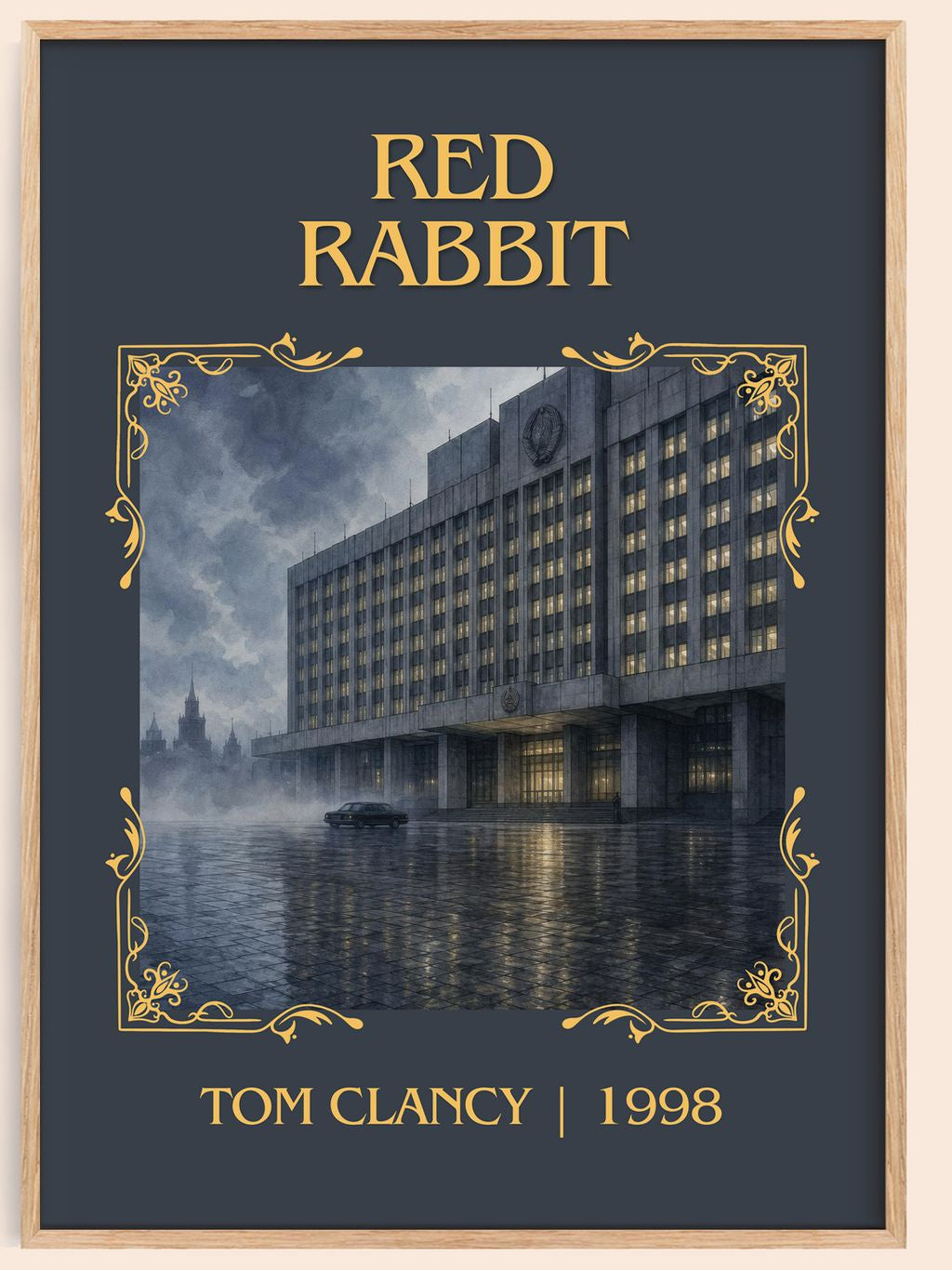 Red Rabbit Classic Book Art Print by Tom Clancy – book poster