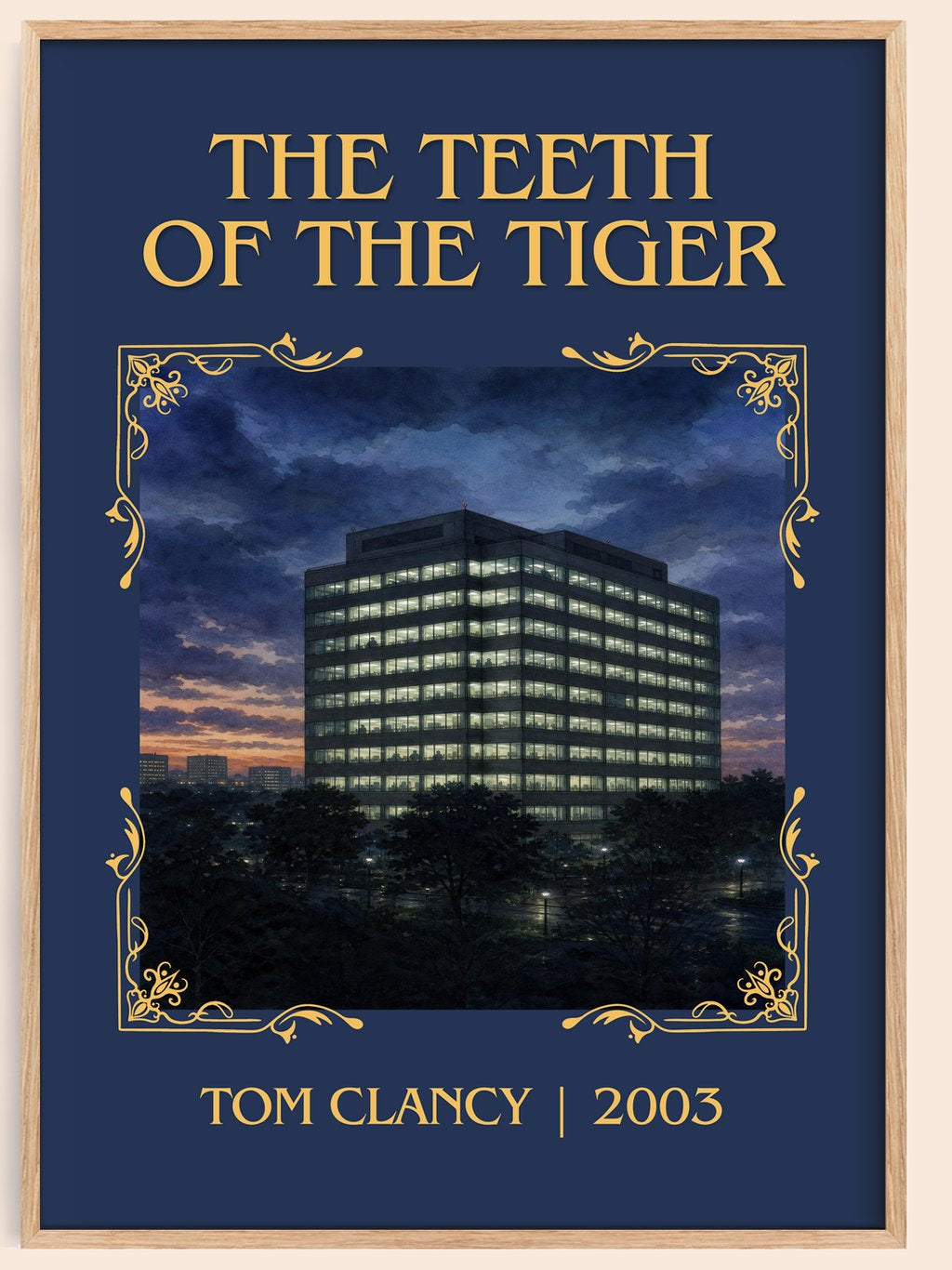 The Teeth of the Tiger Classic Book Art Print by Tom Clancy – book poster