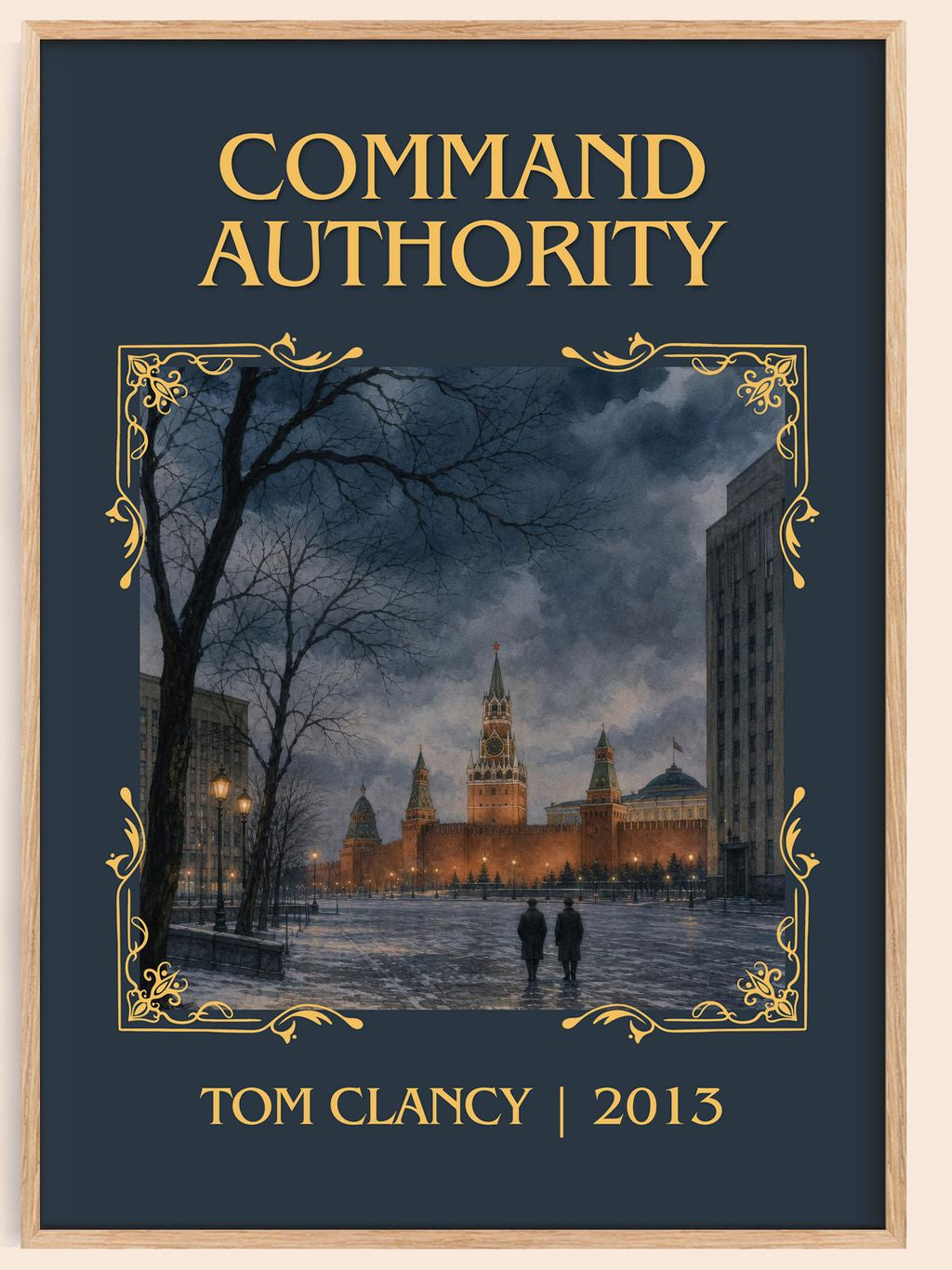 Command Authority Classic Book Art Print by Tom Clancy – book poster