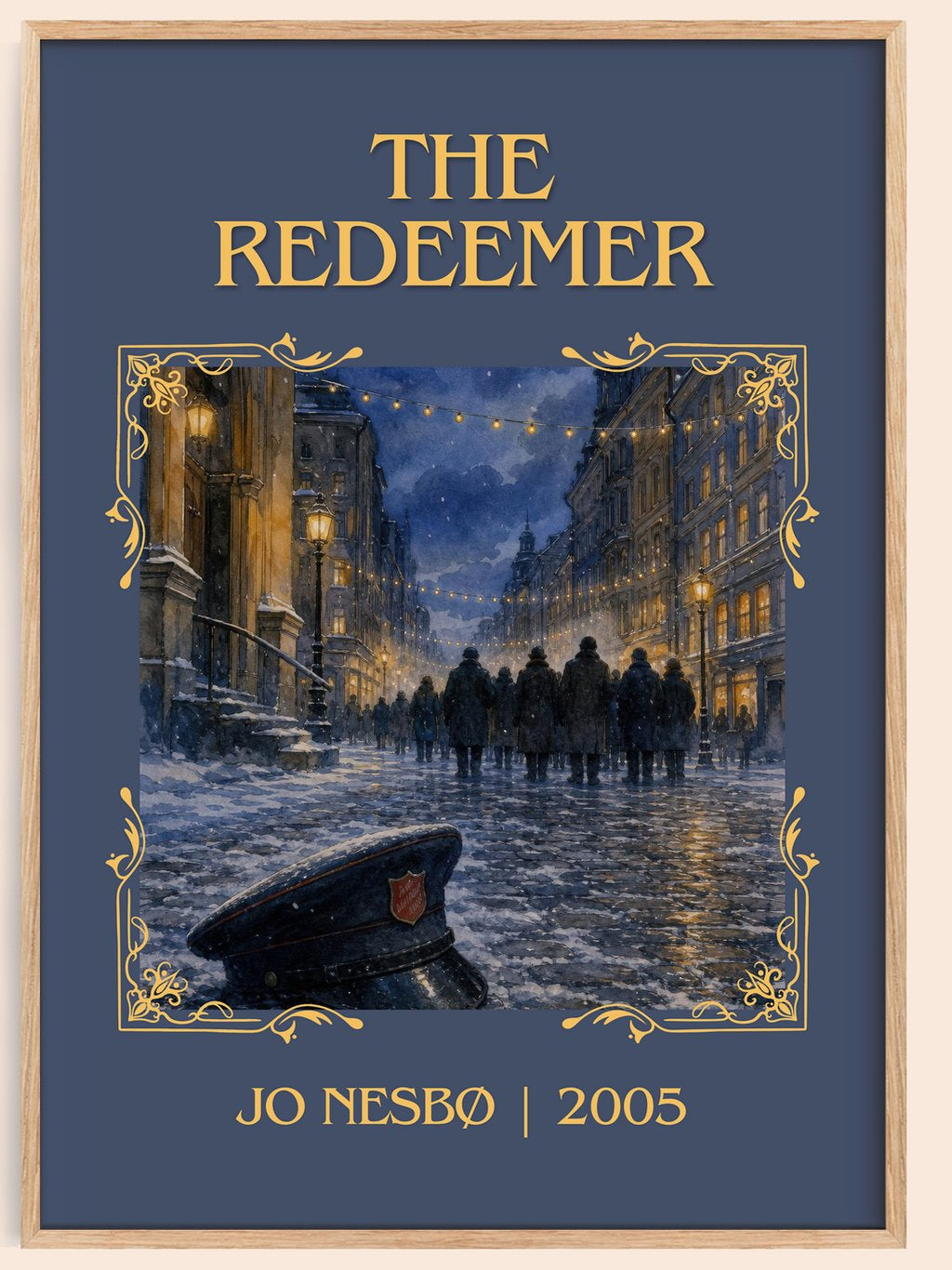 The Redeemer Classic Book Art Print by Jo Nesbø – book poster