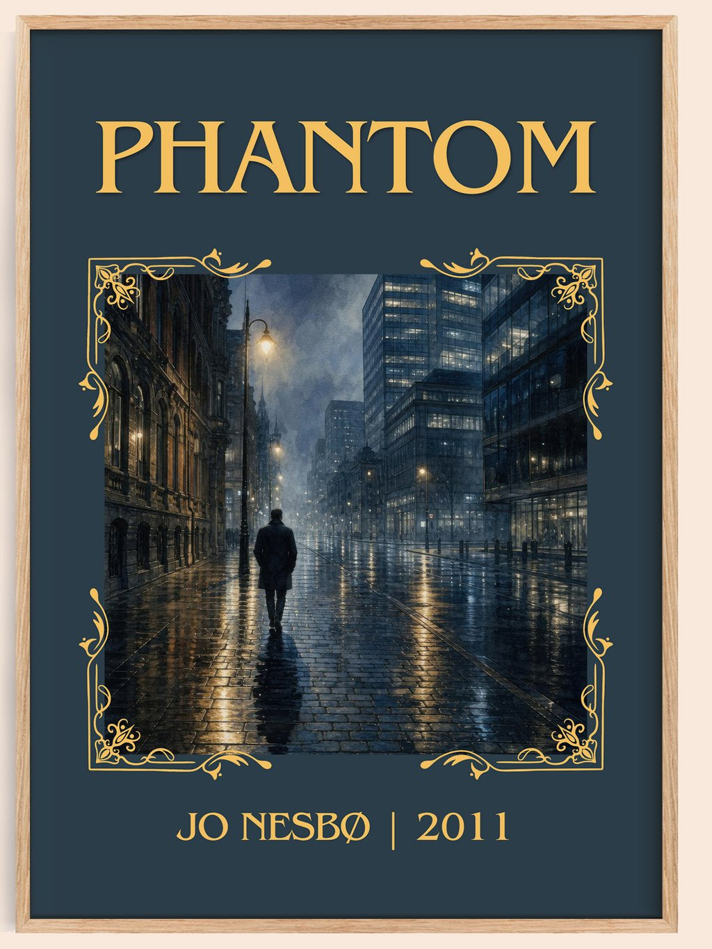 Phantom Classic Book Art Print by Jo Nesbø – book poster