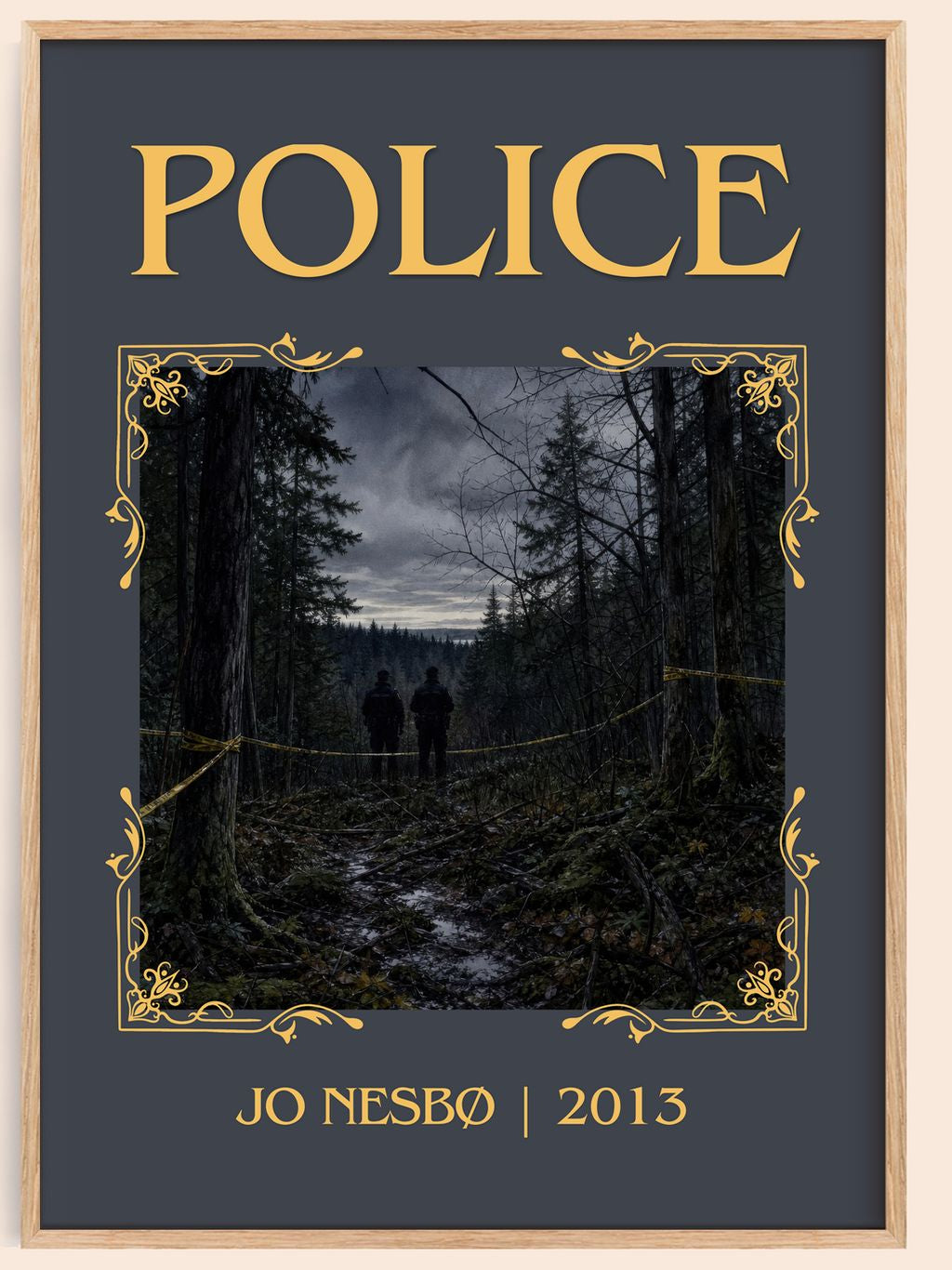 Police Classic Book Art Print by Jo Nesbø – book poster