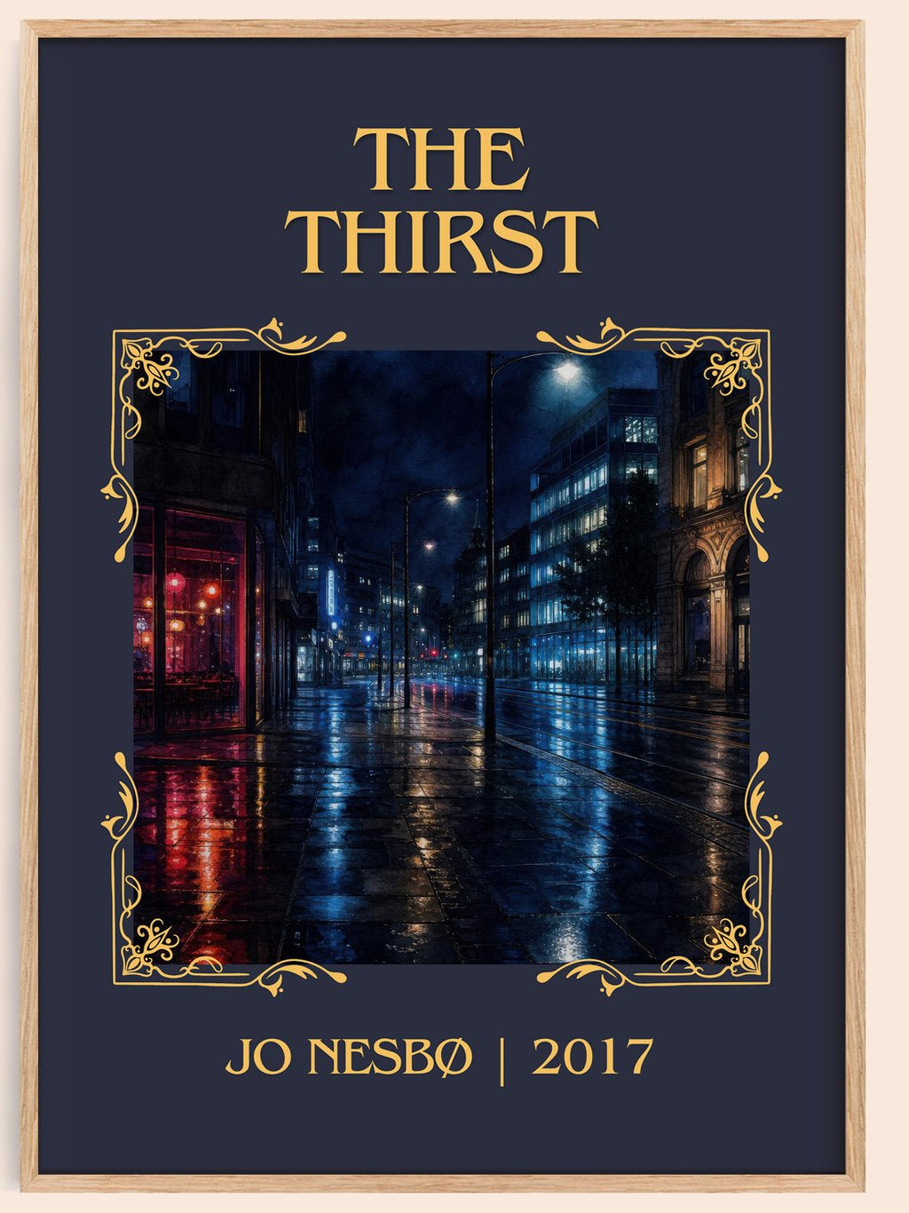 The Thirst Classic Book Art Print by Jo Nesbø – book poster