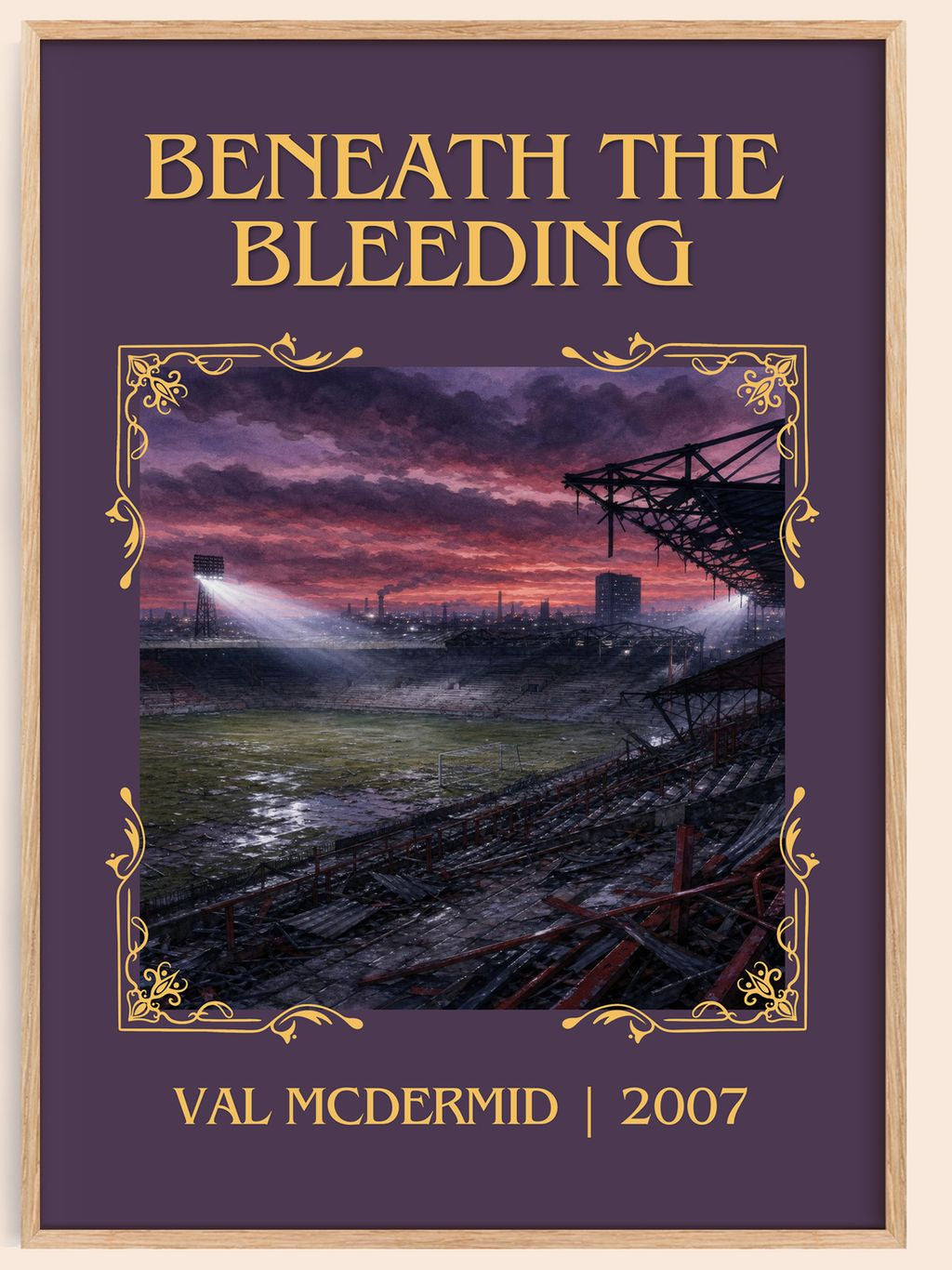 Beneath the Bleeding Classic Book Art Print by Val McDermid – book poster