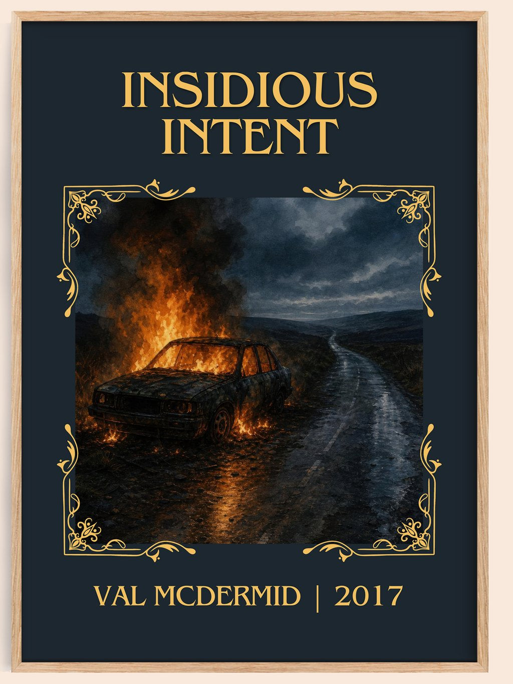 Insidious Intent Classic Book Art Print by Val McDermid – book poster