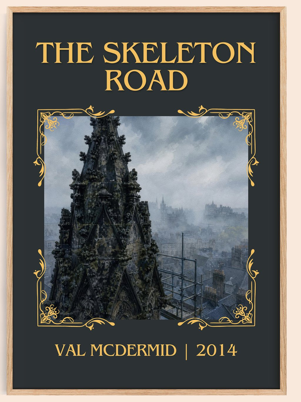The Skeleton Road Classic Book Art Print by Val McDermid – book poster