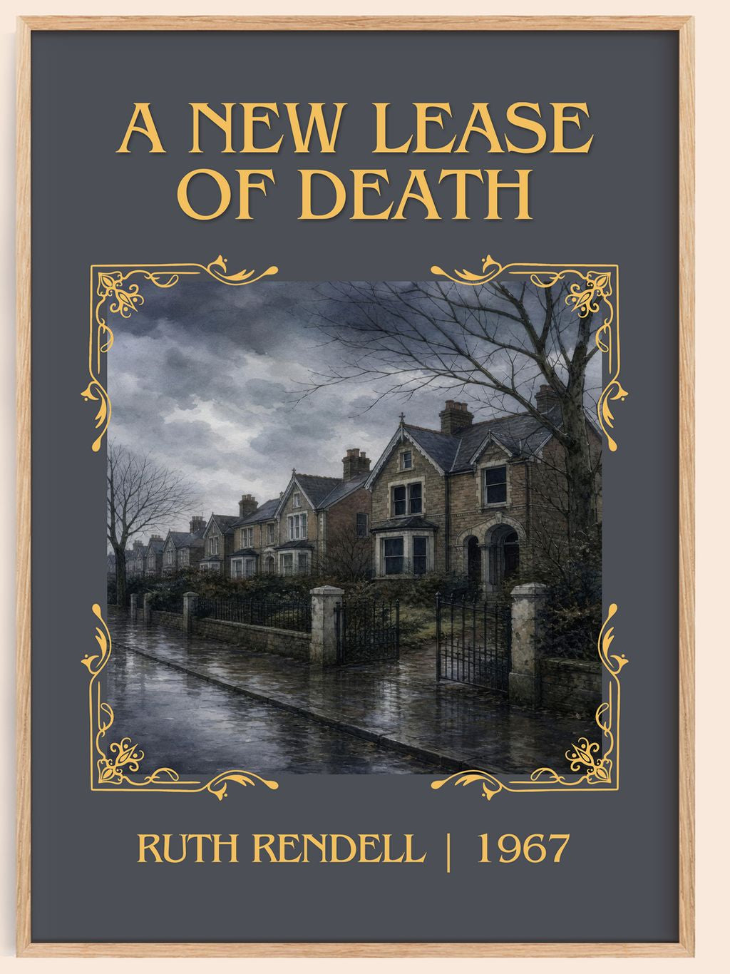 A New Lease of Death Classic Book Art Print by Ruth Rendell – book poster