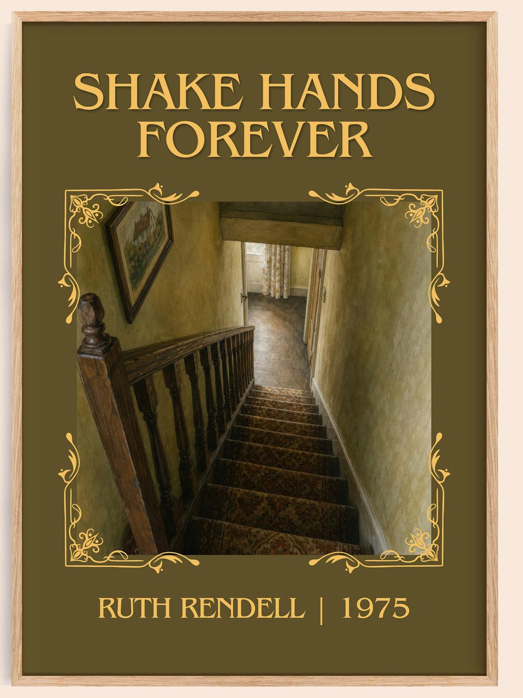 Shake Hands Forever Classic Book Art Print by Ruth Rendell – book poster