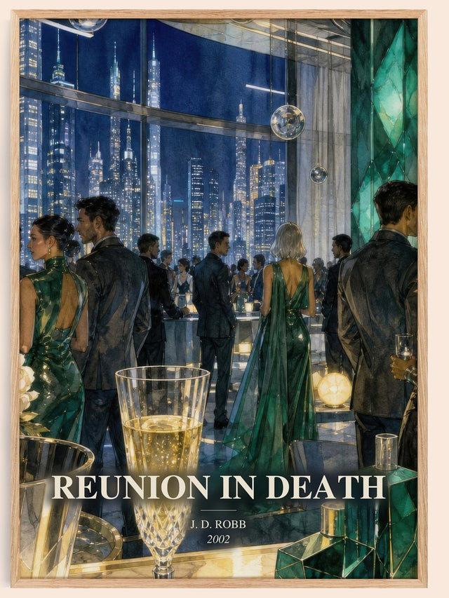 Reunion In Death Book Watercolour Illustration by J. D. Robb