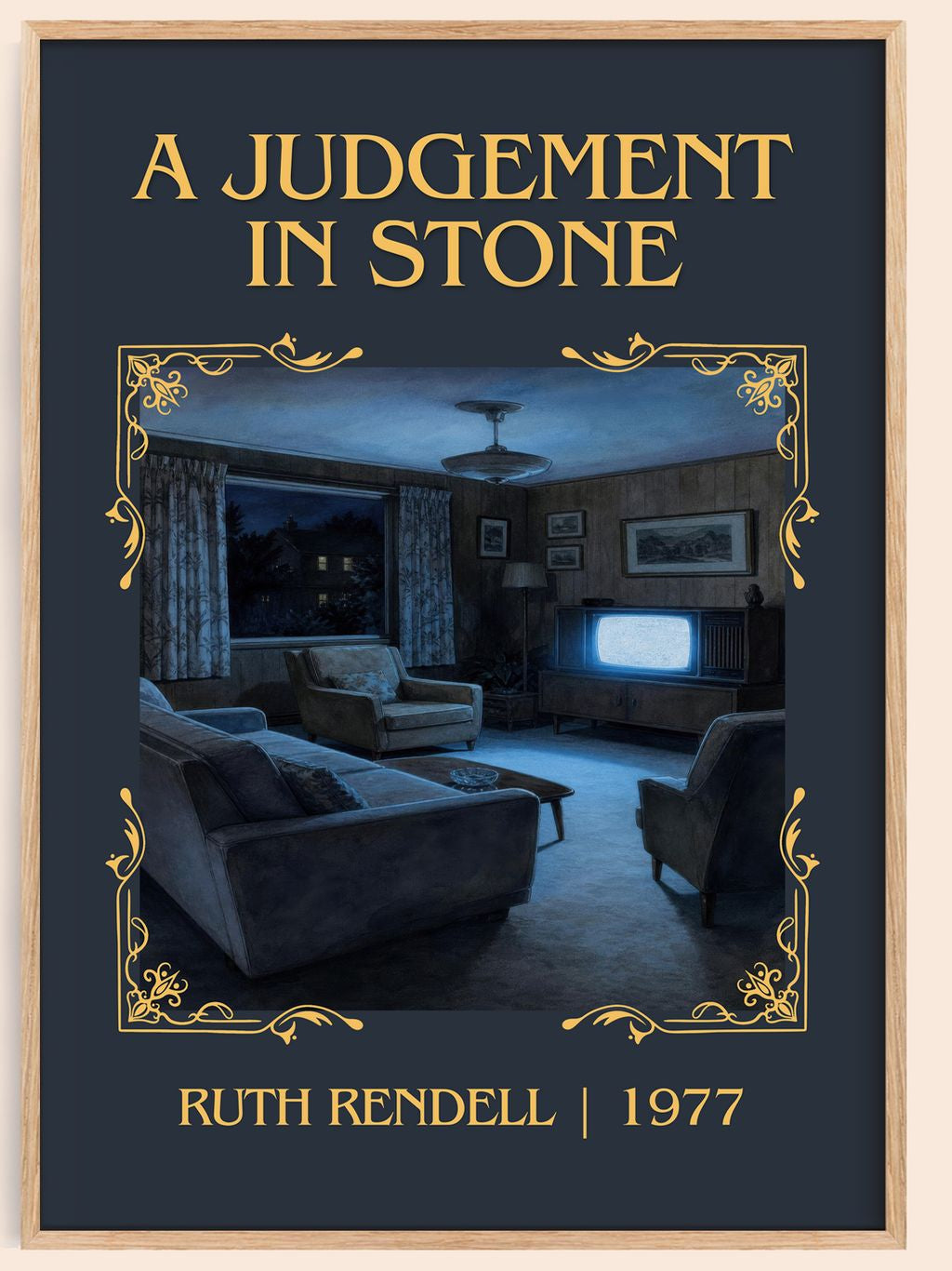 A Judgement in Stone Classic Book Art Print by Ruth Rendell – book poster